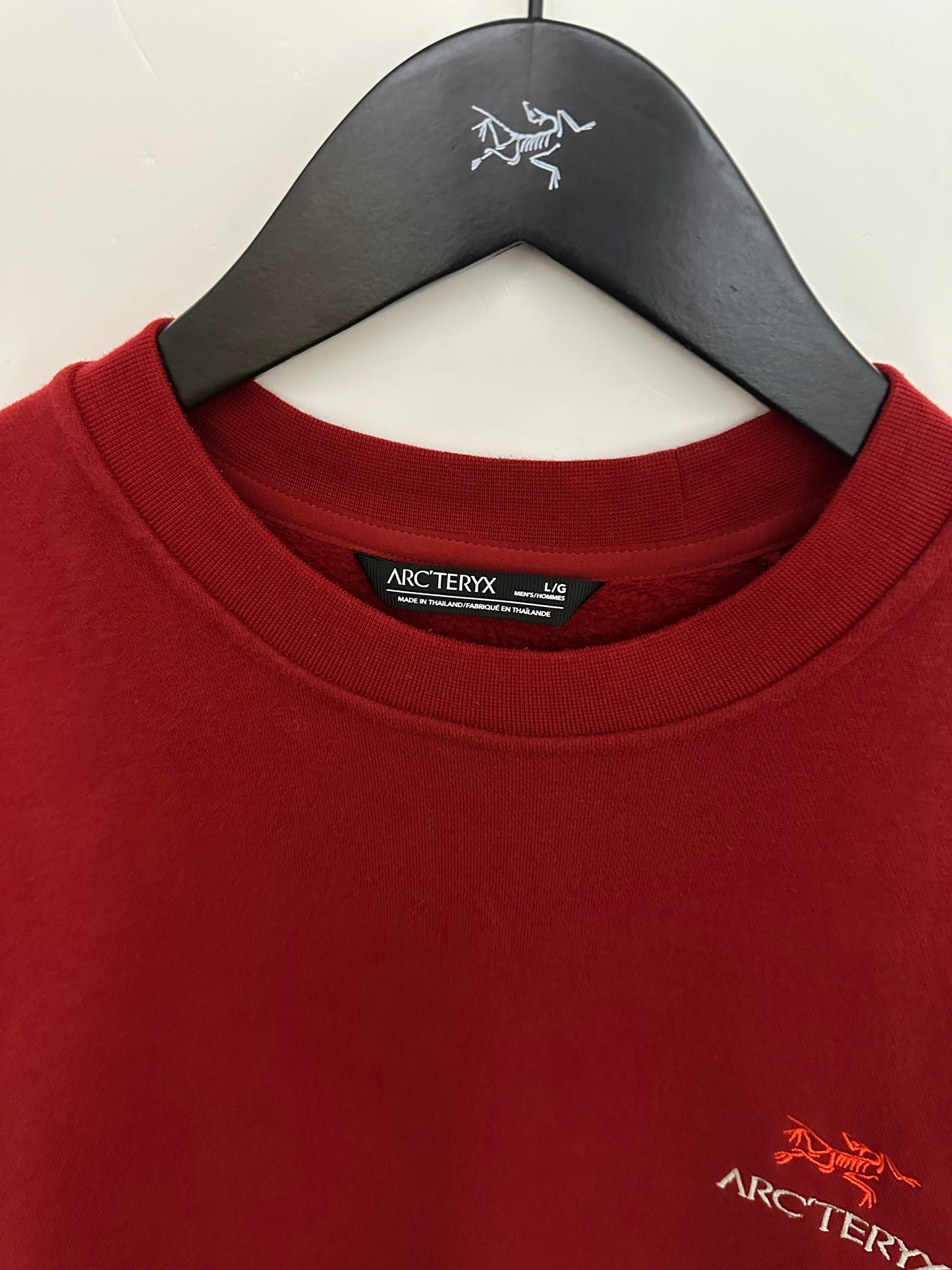 Arc’teryx Word Emblem Crew Neck Pullover Heritage Red Men’s L Large