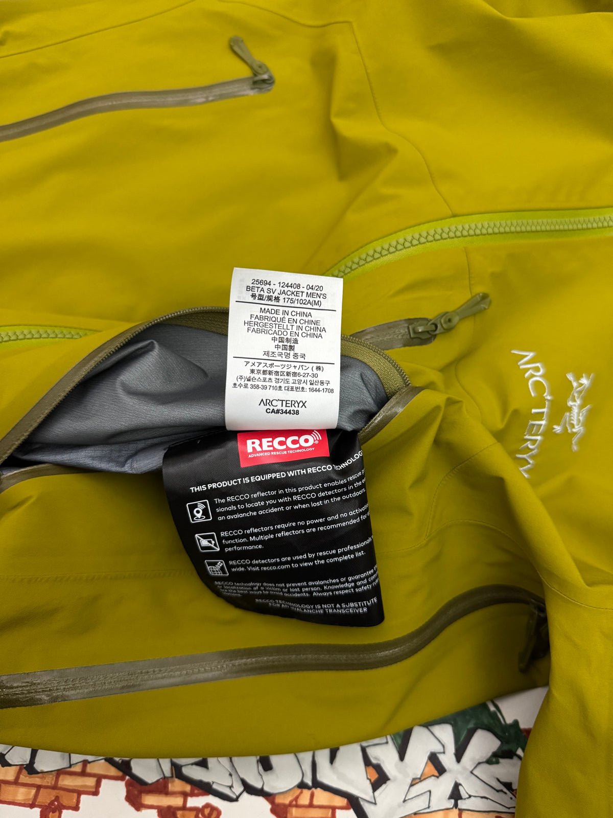 Arc'teryx Beta SV Jacket Elytron Men's M Medium Gore-Tex Pro RECCO