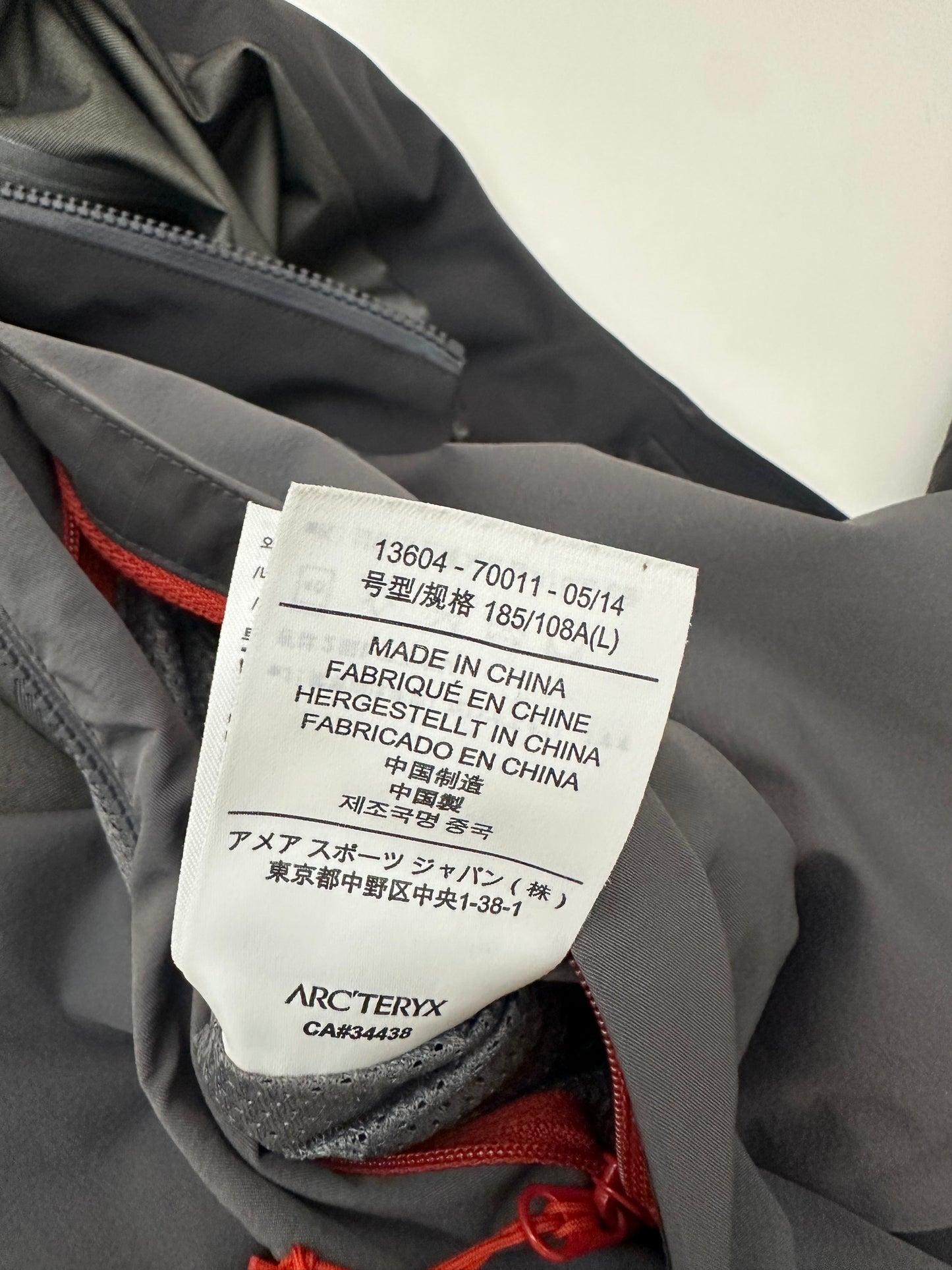 Arc’teryx Alpha Comp Hoody Iron Anvil Grey Men’s L Large Gore-Tex Hybrid