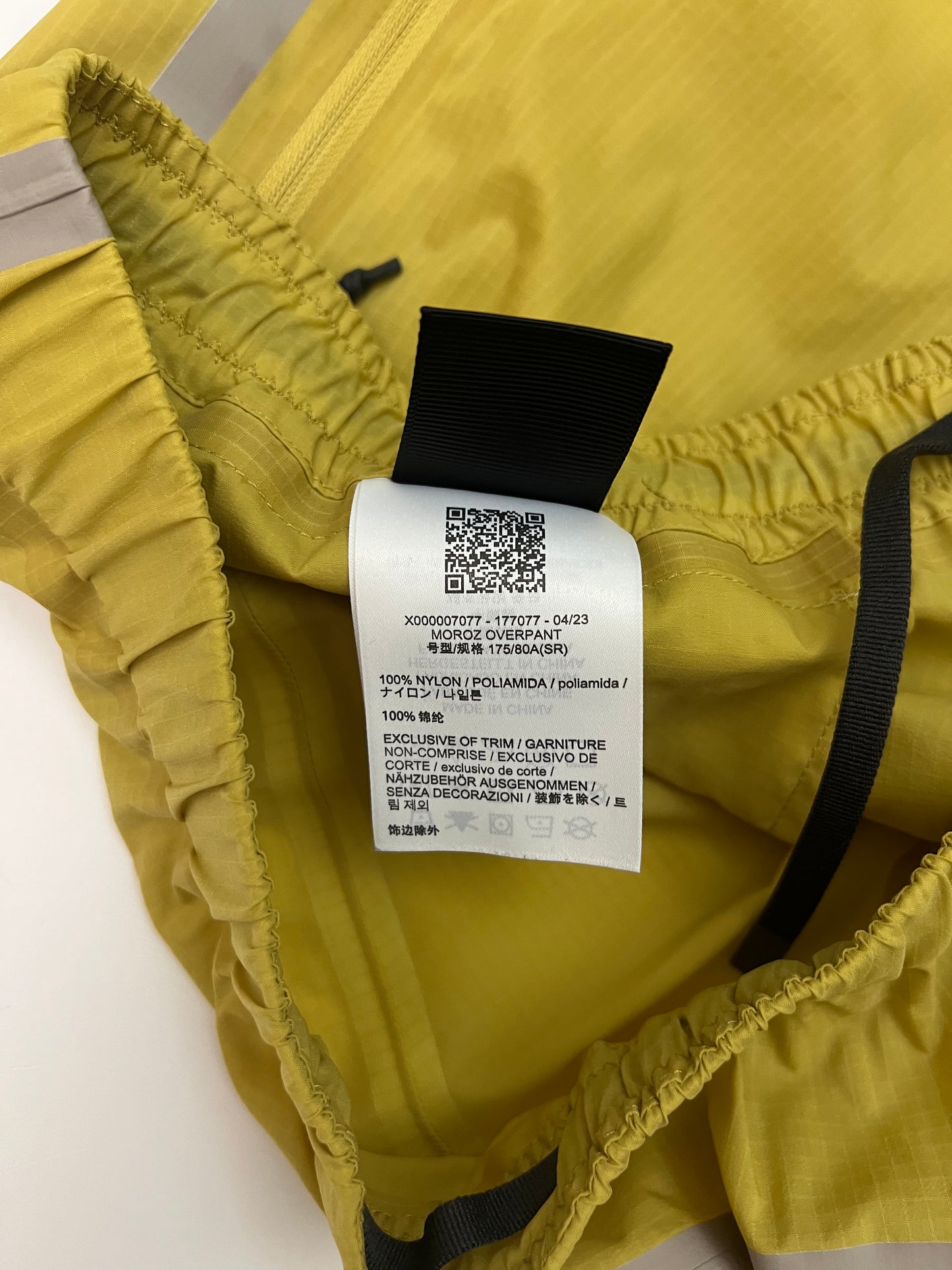Arc'teryx System A Moroz Overpant Sand Flax Yellow Men’s S Small