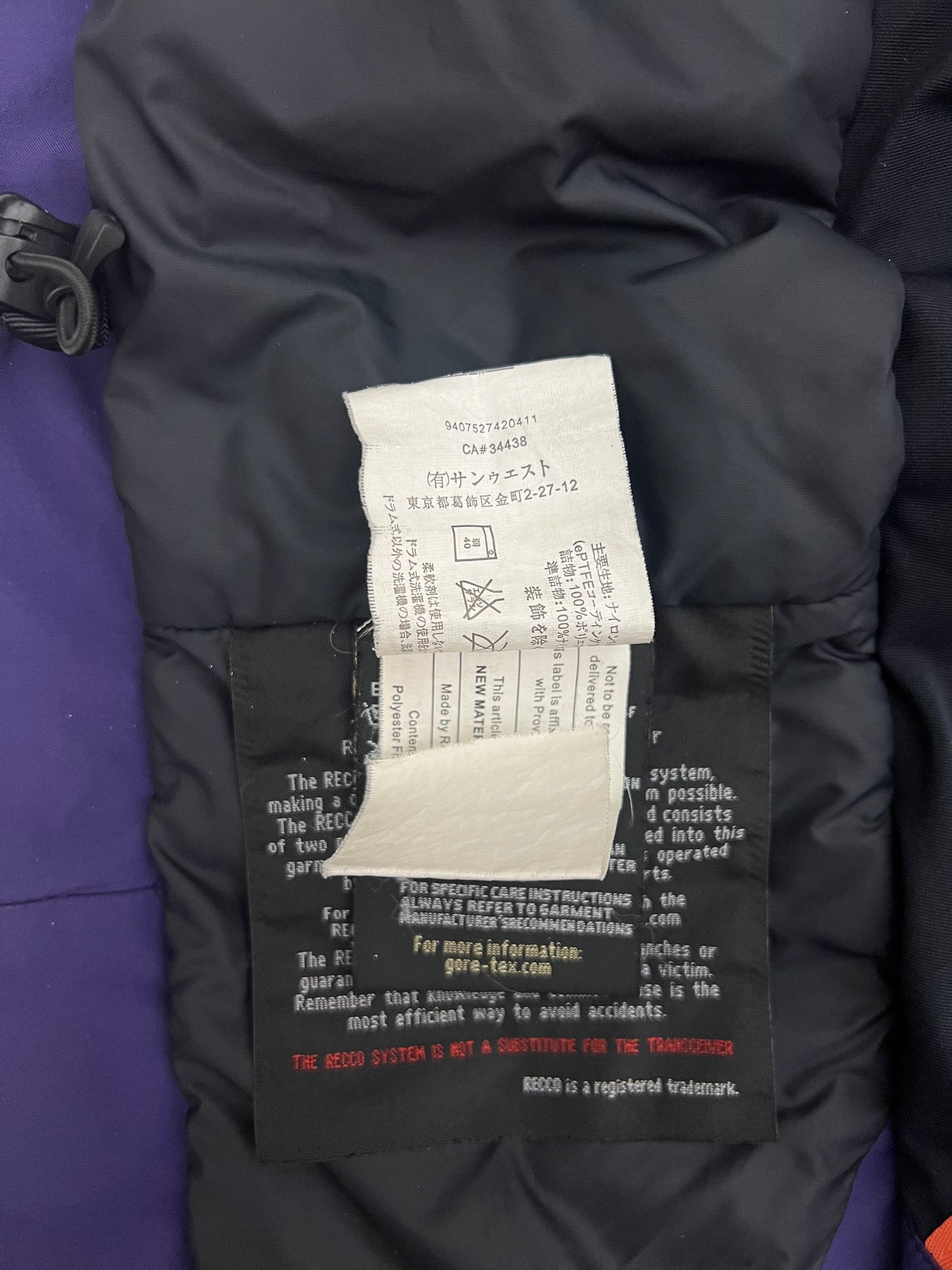 Arc’teryx Mako Jacket Roxo Purple Men's M Medium Gore-Tex Pro RECCO