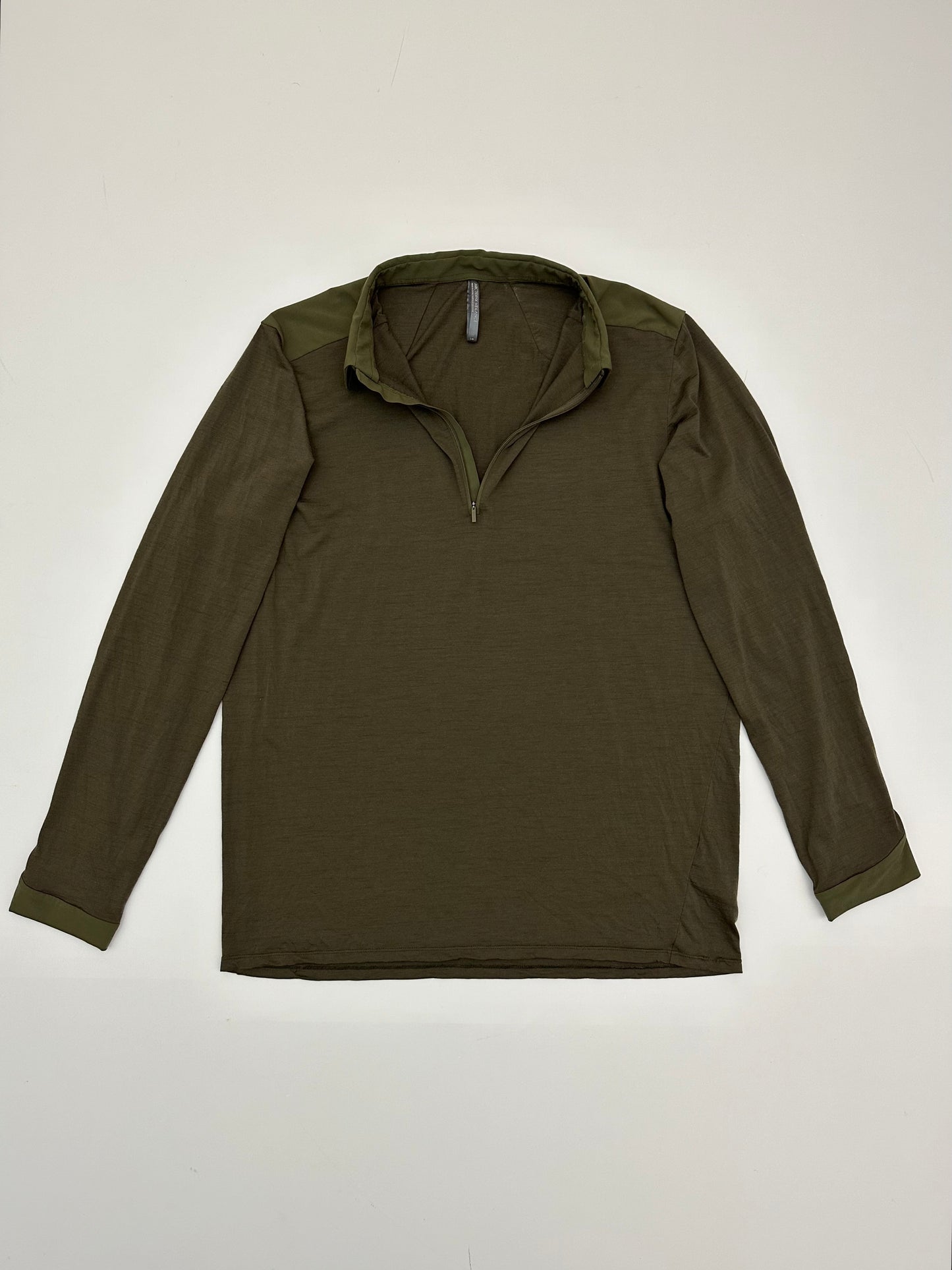 Arc’teryx Veilance Frame LS Polo Olive Green Men’s L Large
