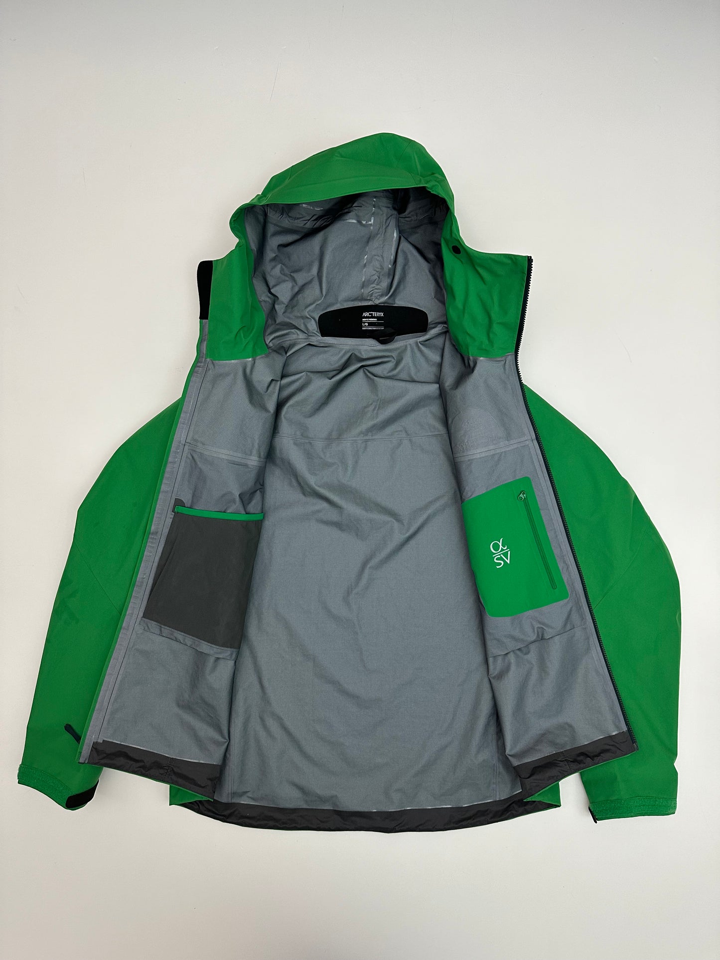 Arc’teryx Alpha SV Jacket Jungle Green Men’s L Large Gore-Tex Pro RECCO