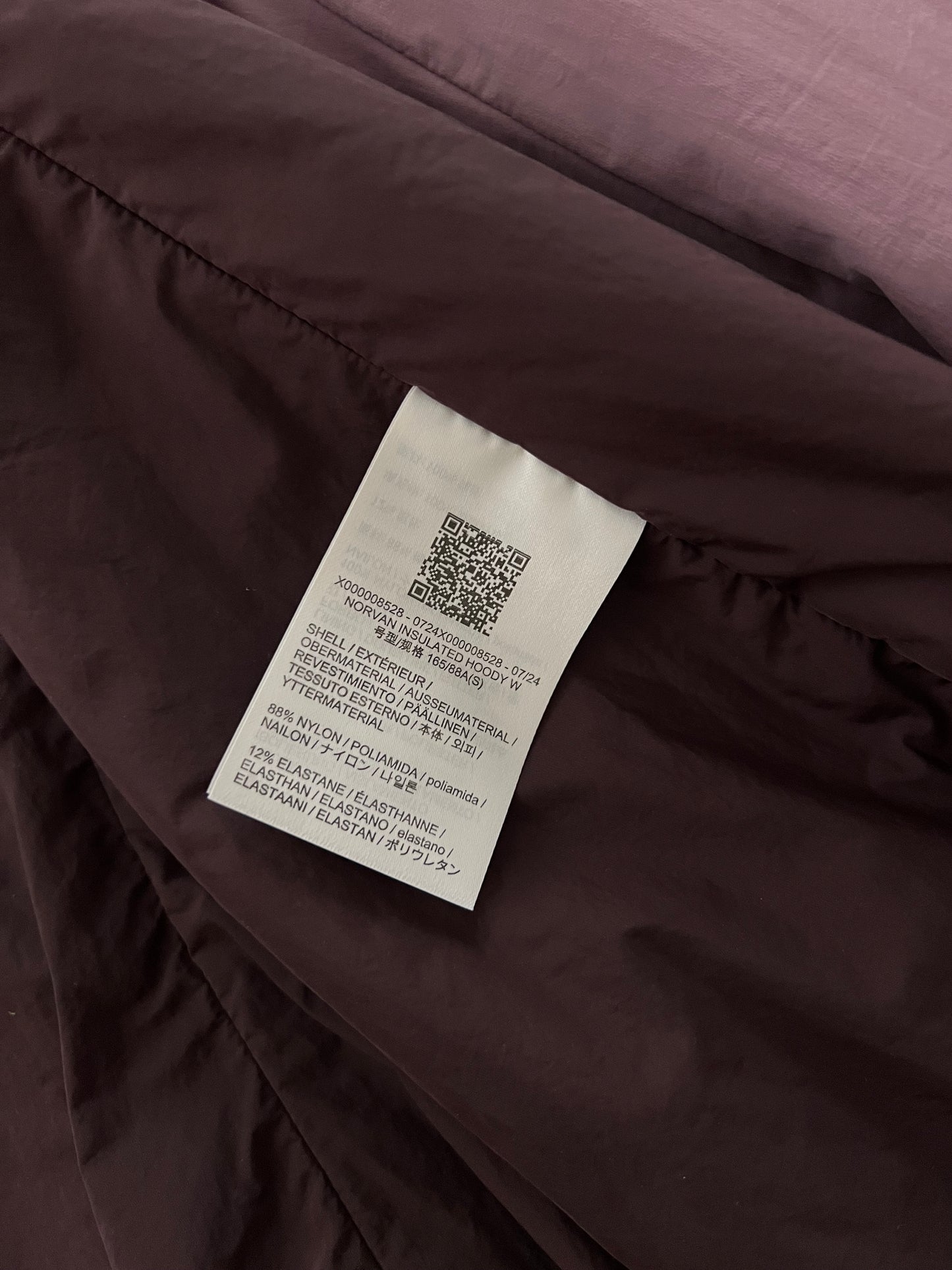 Arc’teryx Norvan Insulated Hoody Interstellar / Phantasm Women’s S Small