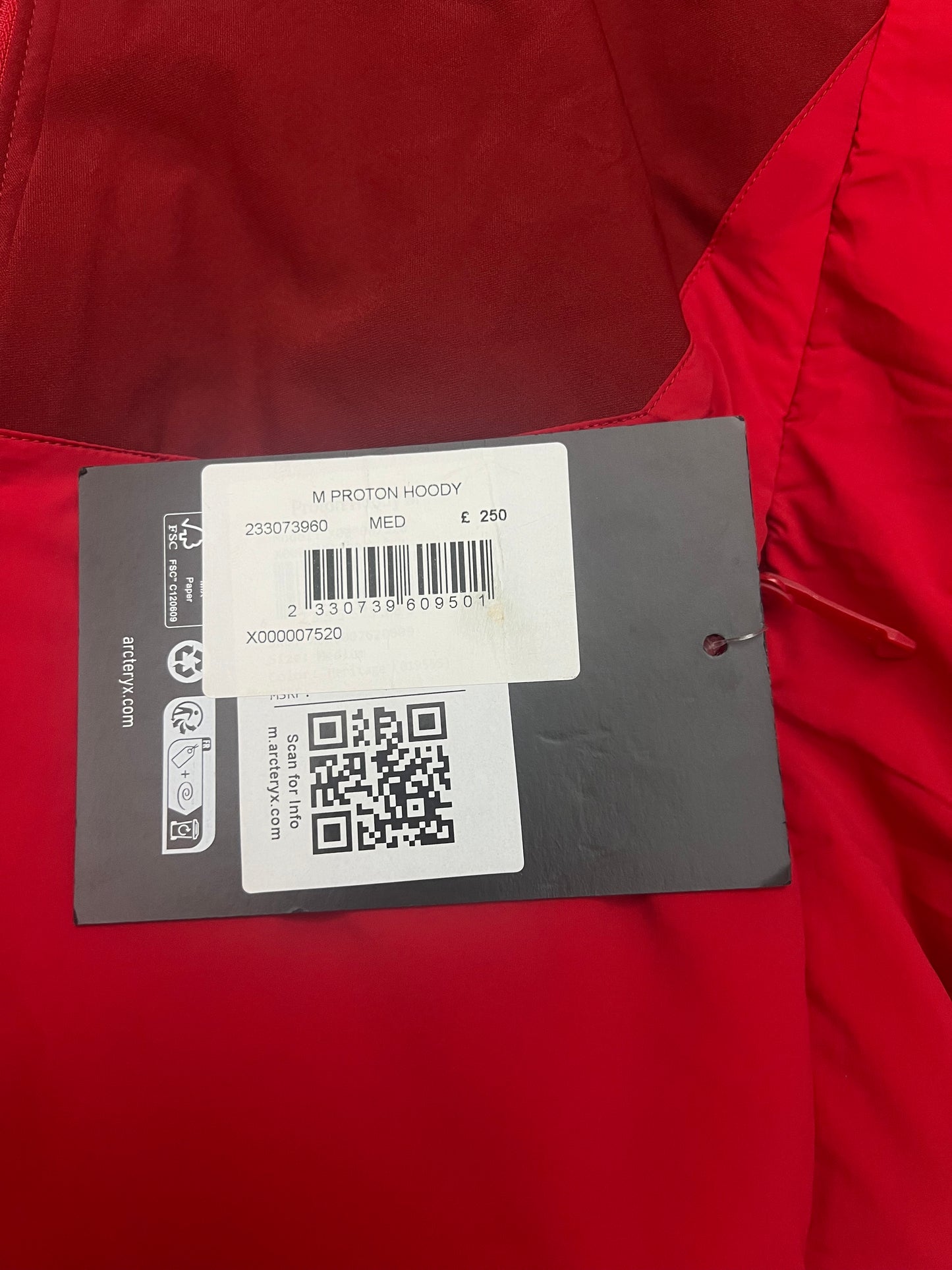 Arc’teryx Proton Hoody Heritage Red Men’s M Medium