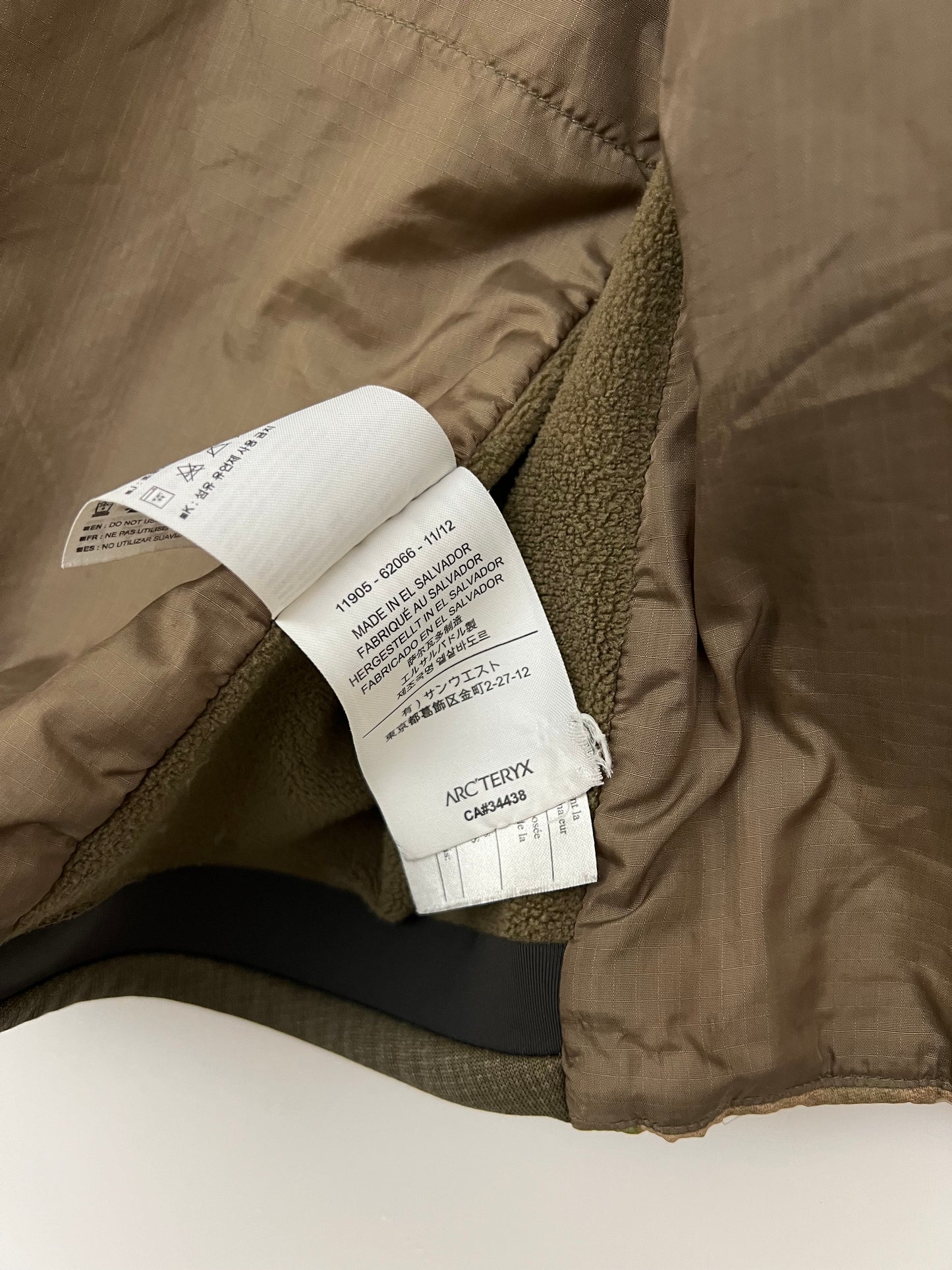 Arc’teryx LEAF Atom LT Jacket Multicam Men’s L Large