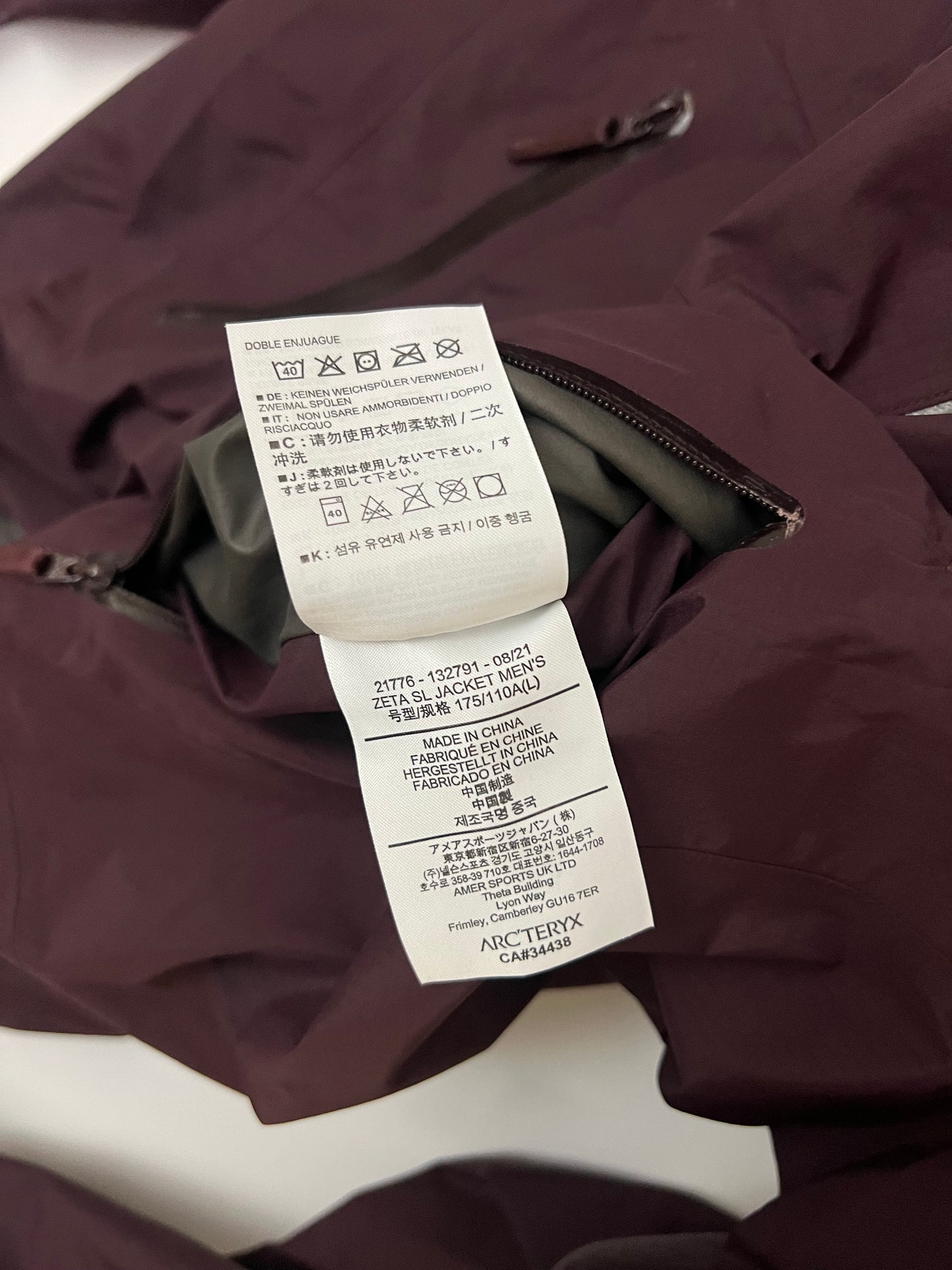 Arc’teryx Zeta SL Jacket Phantasm Men’s L Large Gore-Tex