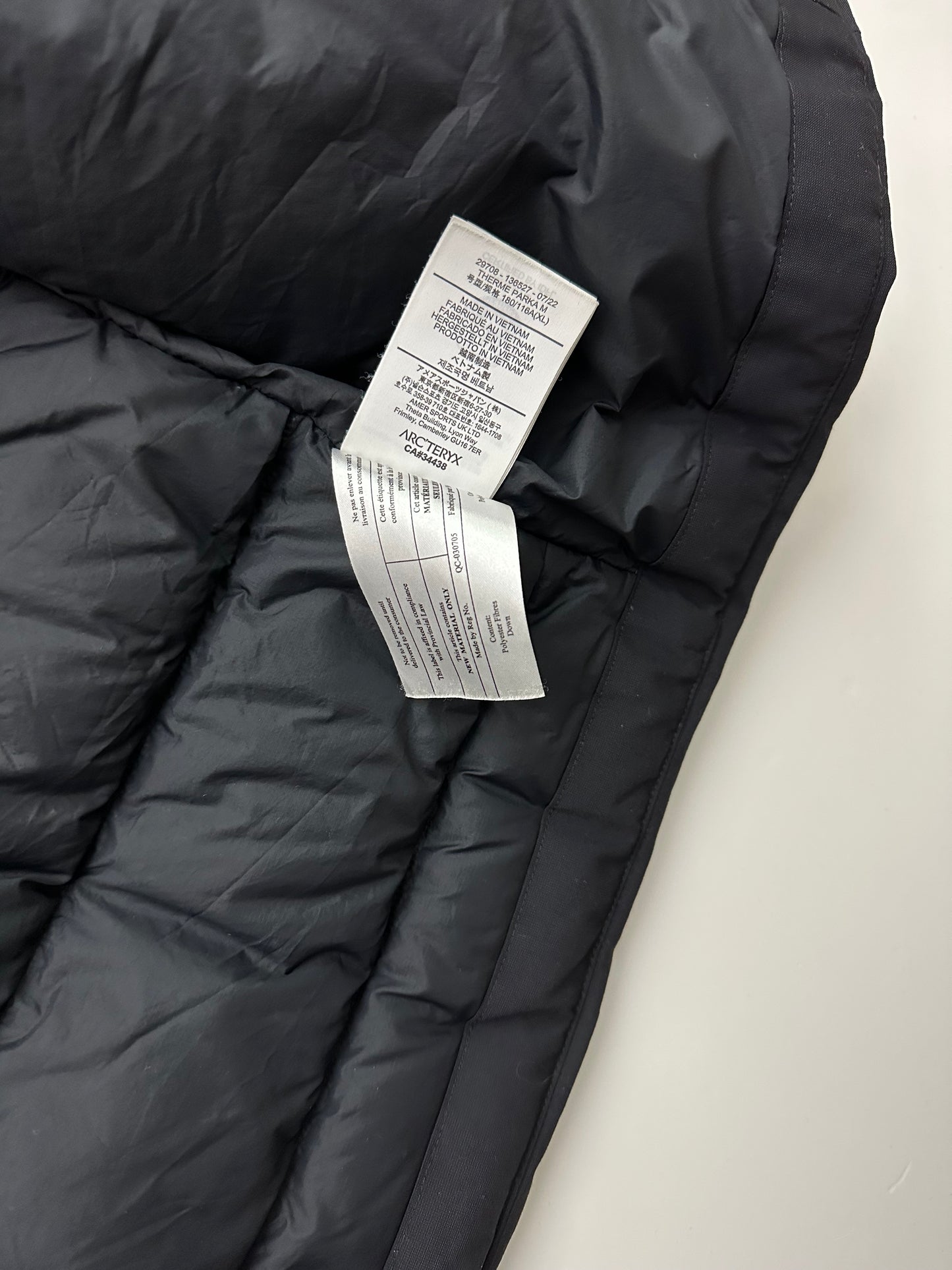 Arc’teryx Therme Parka Black Men’s L Large Gore-Tex