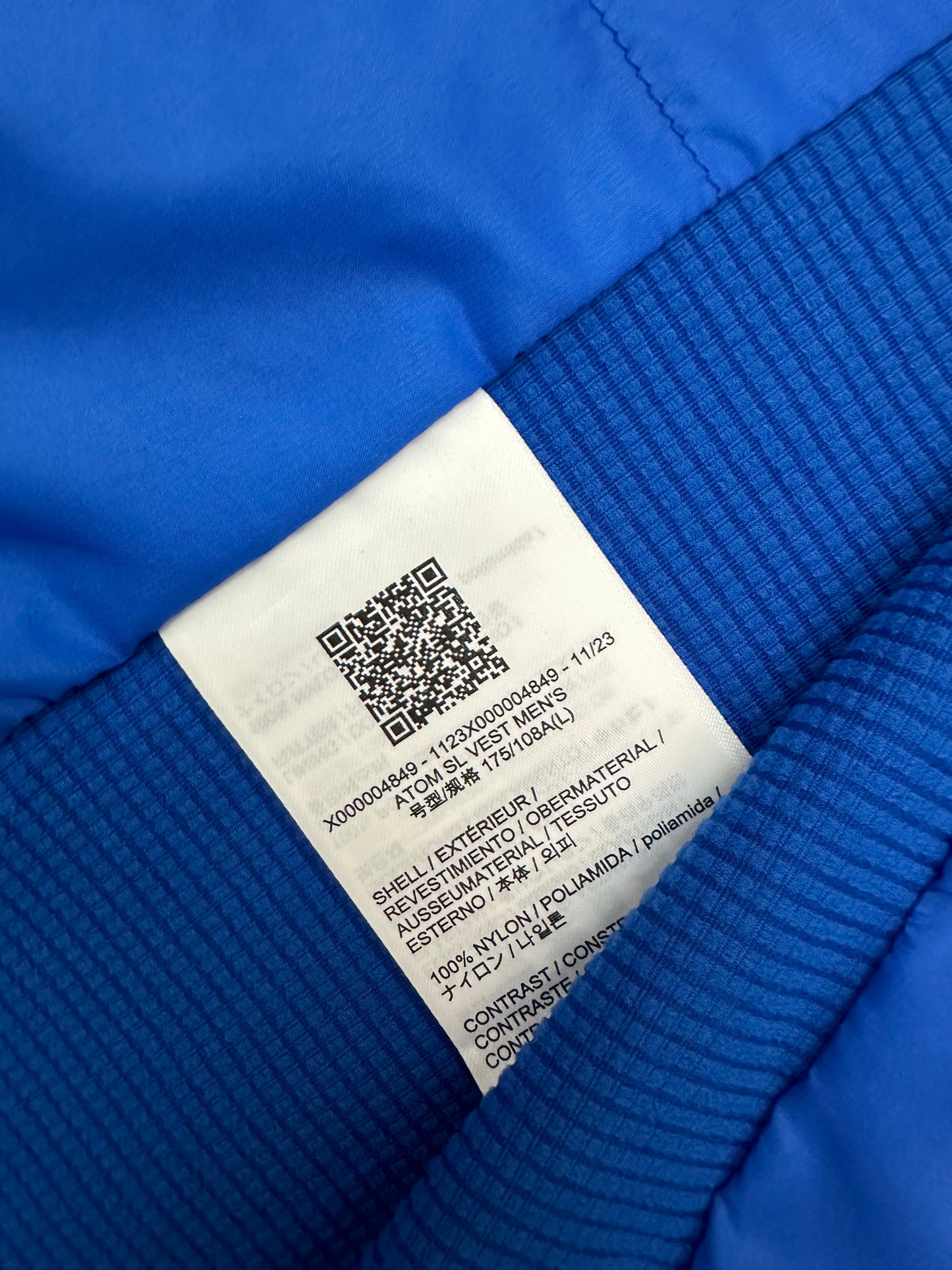 Arc’teryx Atom SL Vest Vitality Blue Men’s L Large