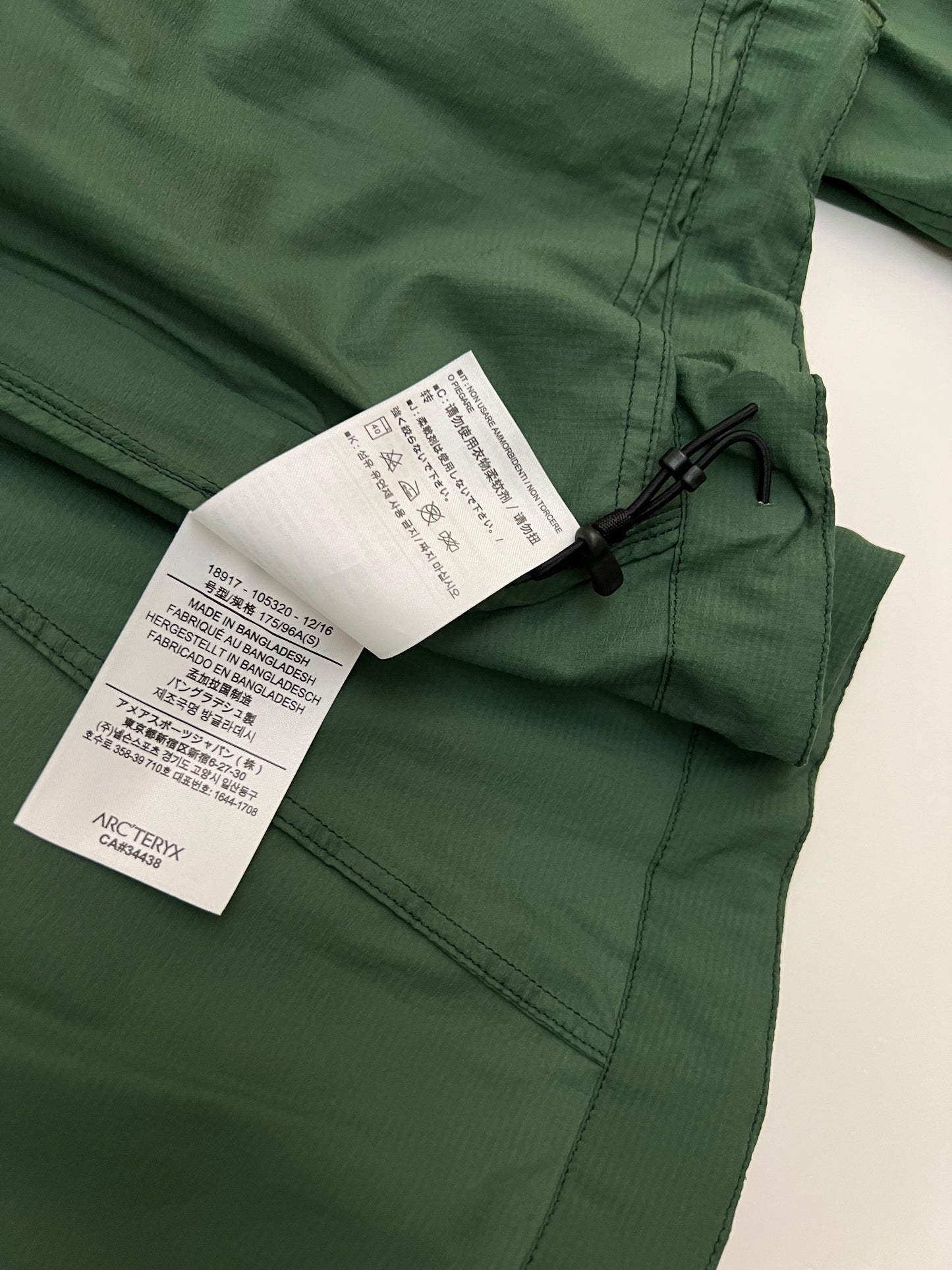 Arc’teryx Nodin Jacket Green Men’s S Small