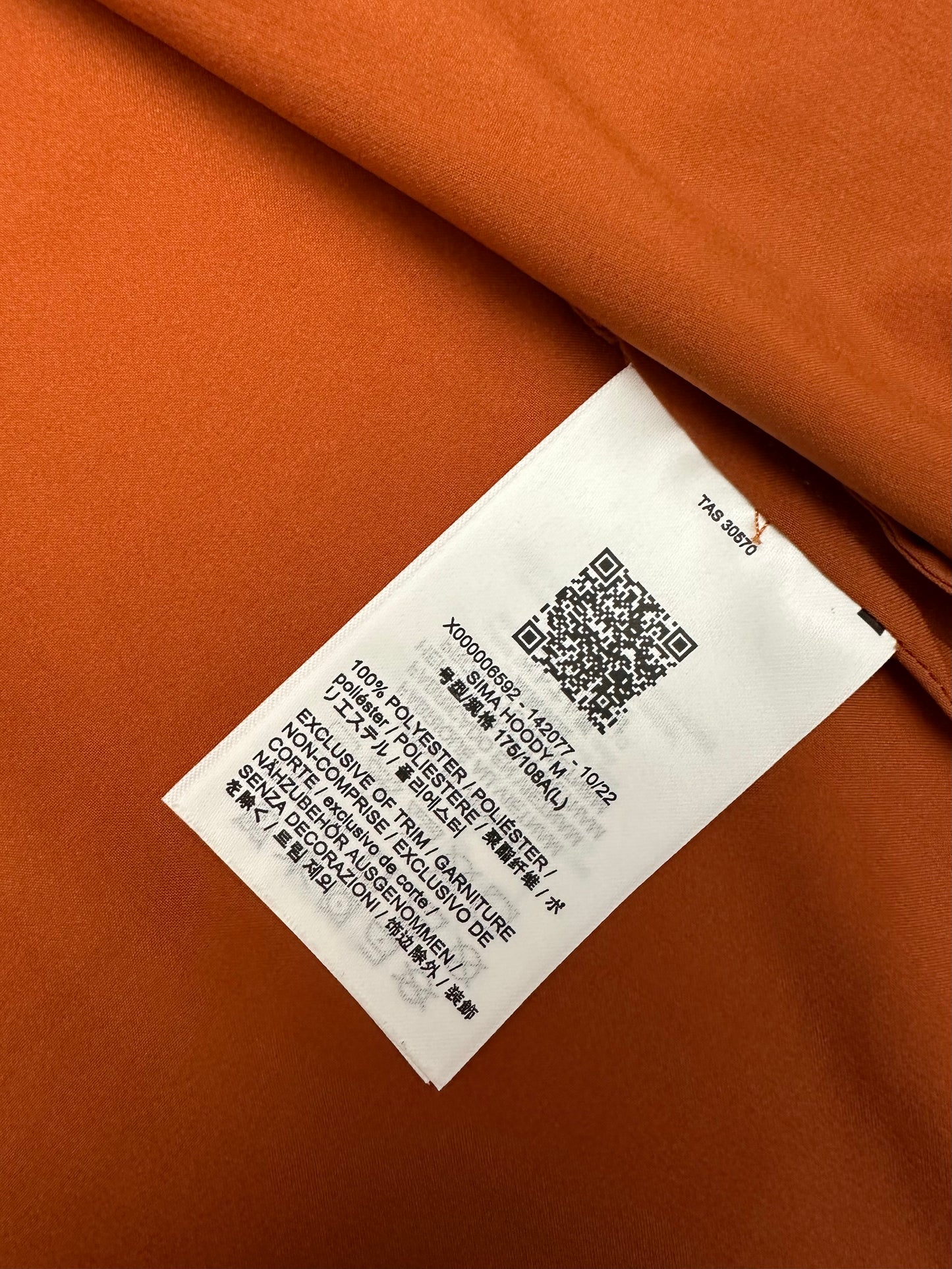 Arc’teryx Sima Hoody Fika Orange Men’s L Large