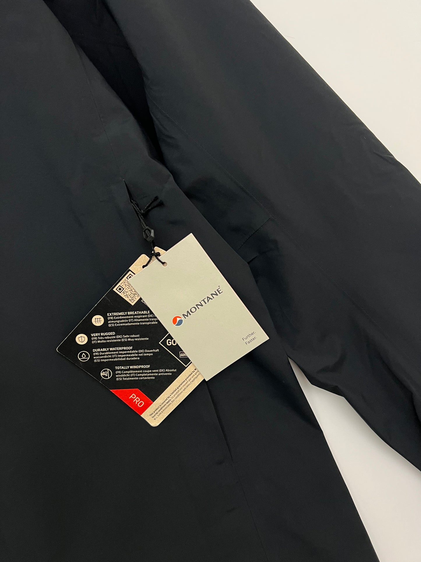 Montane Phase Pro Jacket Black Men's M Gore-Tex Pro