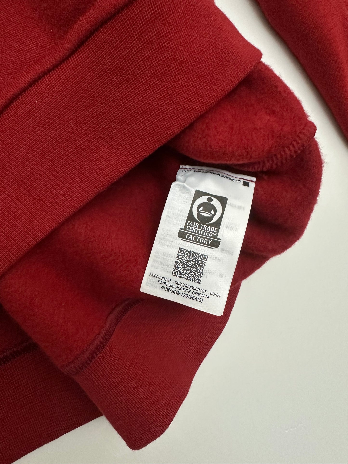 Arc’teryx Word Emblem Crew Neck Pullover Heritage Red Men’s S Small