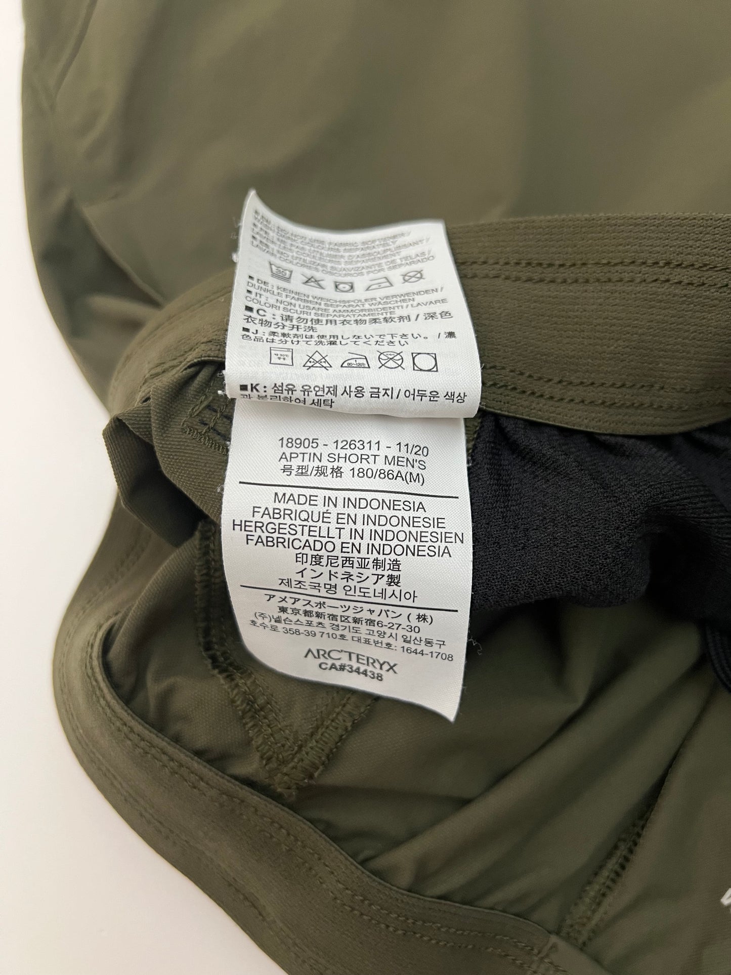 Arc’teryx Aptin Shorts Tatsu Green Men’s M Medium
