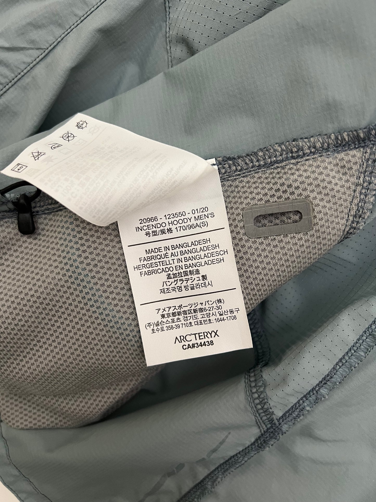 Arc’teryx Incendo Hoody Blue Men’s S Small
