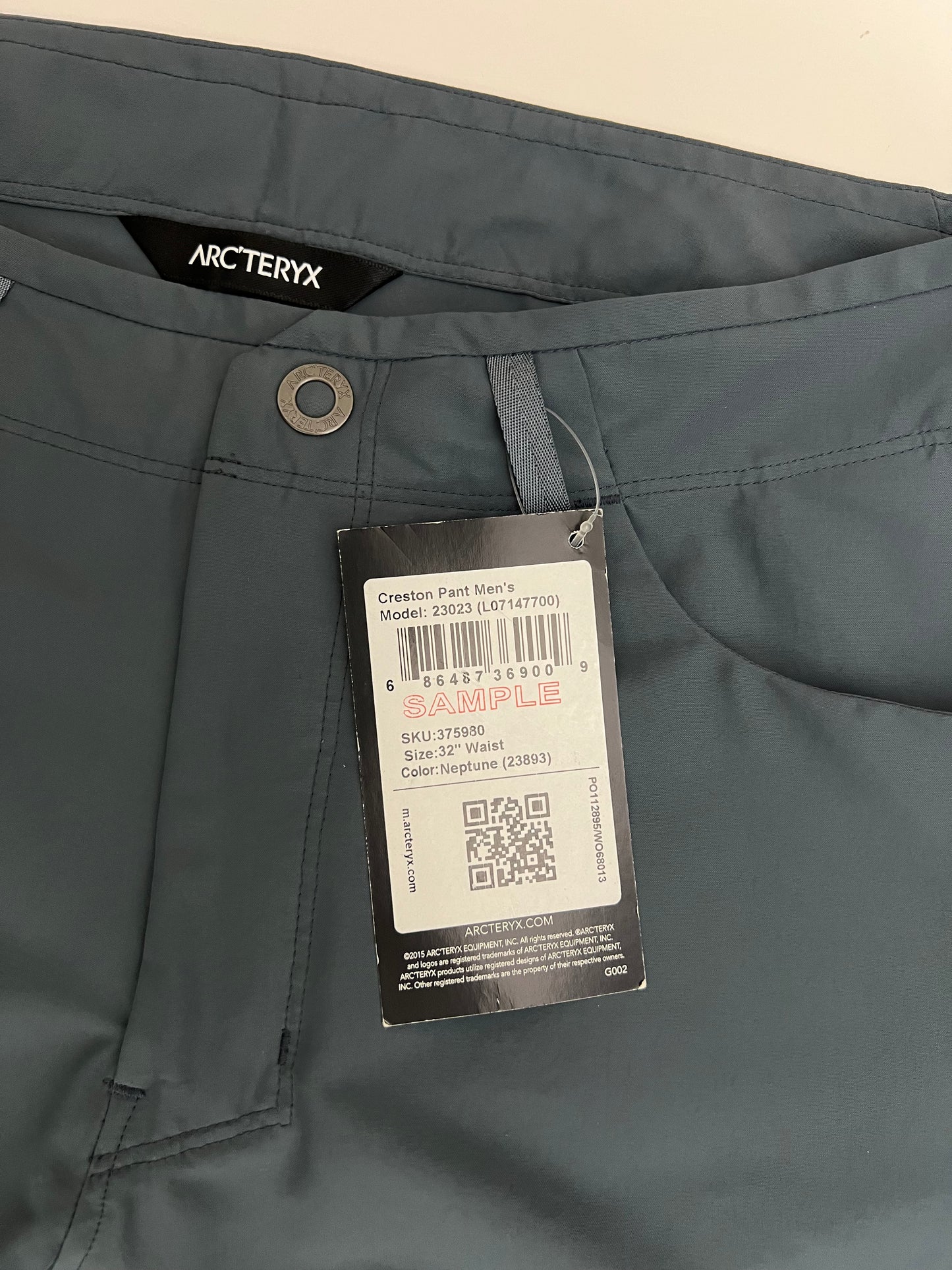 Arc'teryx Creston Pant Neptune Blue Men’s 32