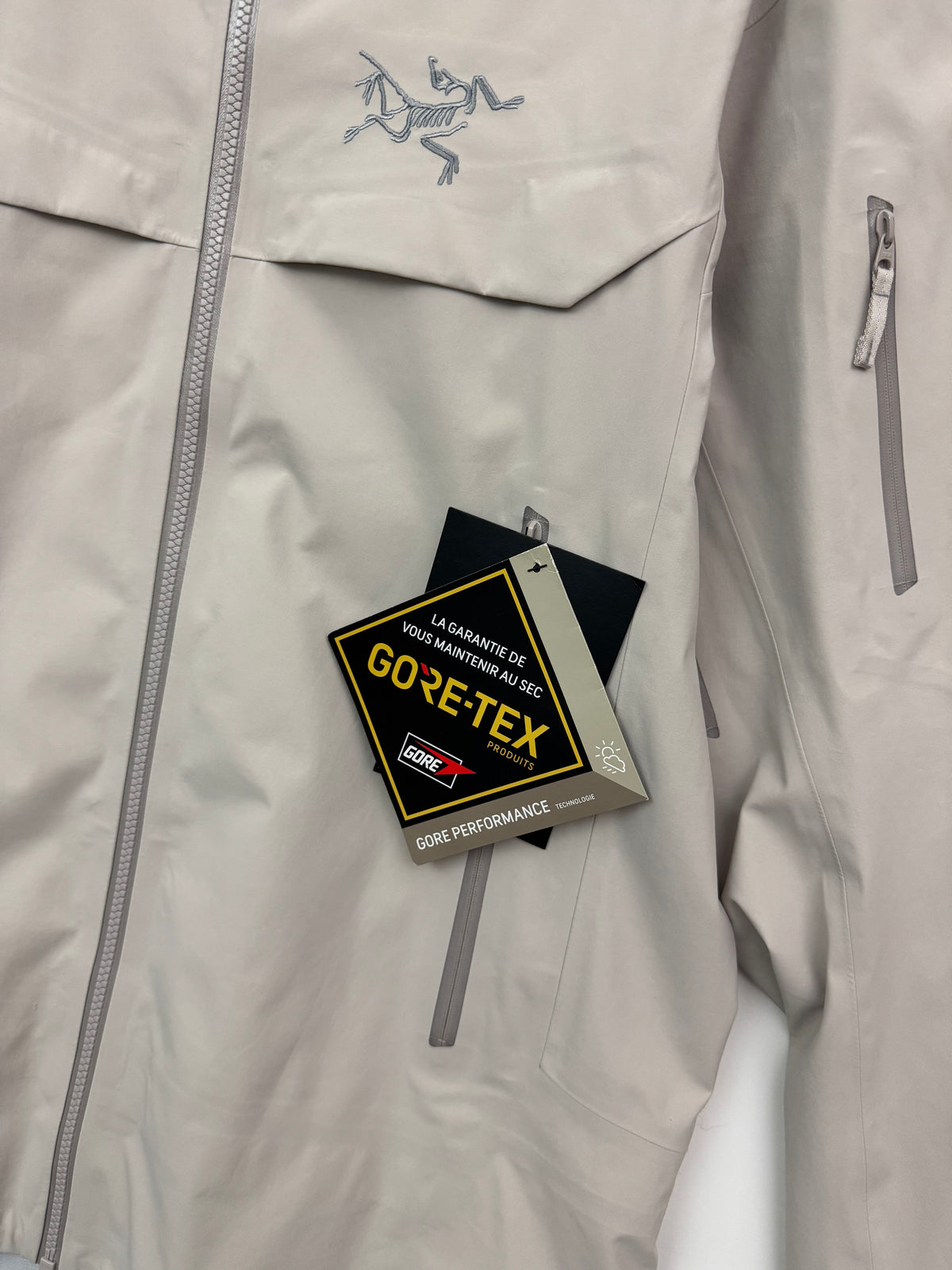 Arc'teryx Macai Shell Jacket Warm Stone Men's M Medium Gore-Tex RECCO