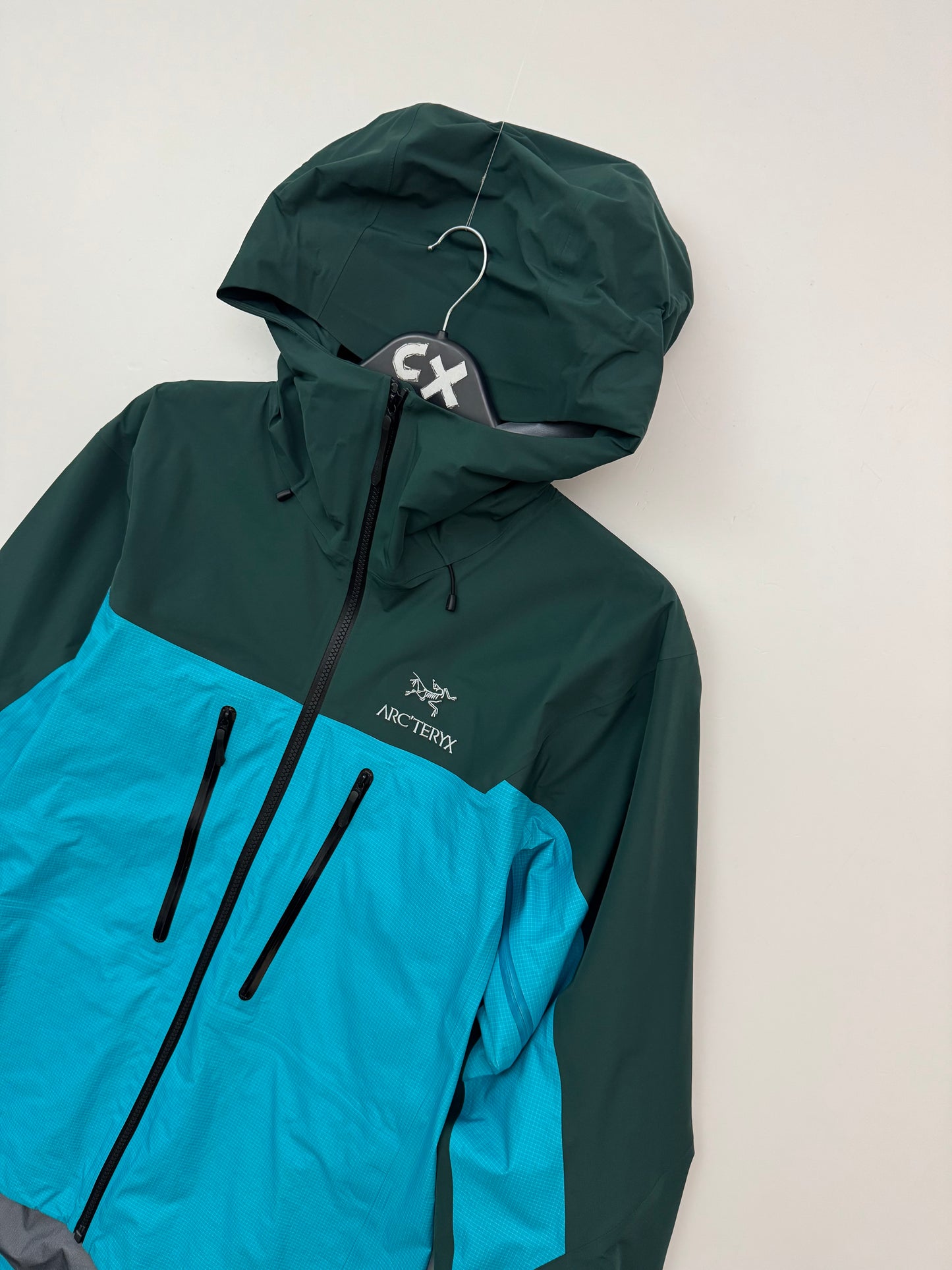 Arc’teryx Alpha Jacket Blue Tetra / Pytheas Men’s Medium Gore-Tex Pro RECCO