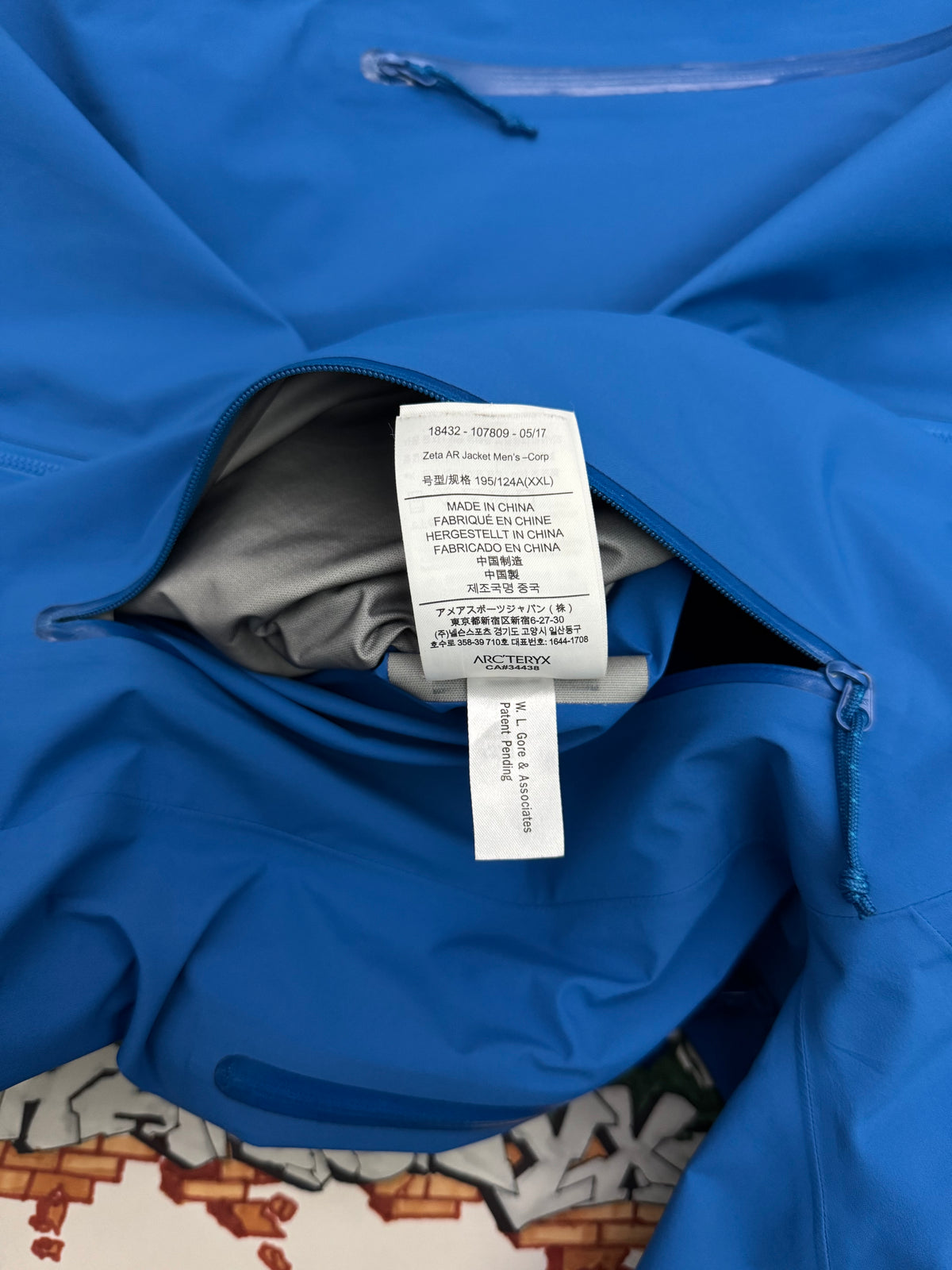 Arc'teryx Zeta AR Jacket Blue Men's XXL 2XL Gore-Tex