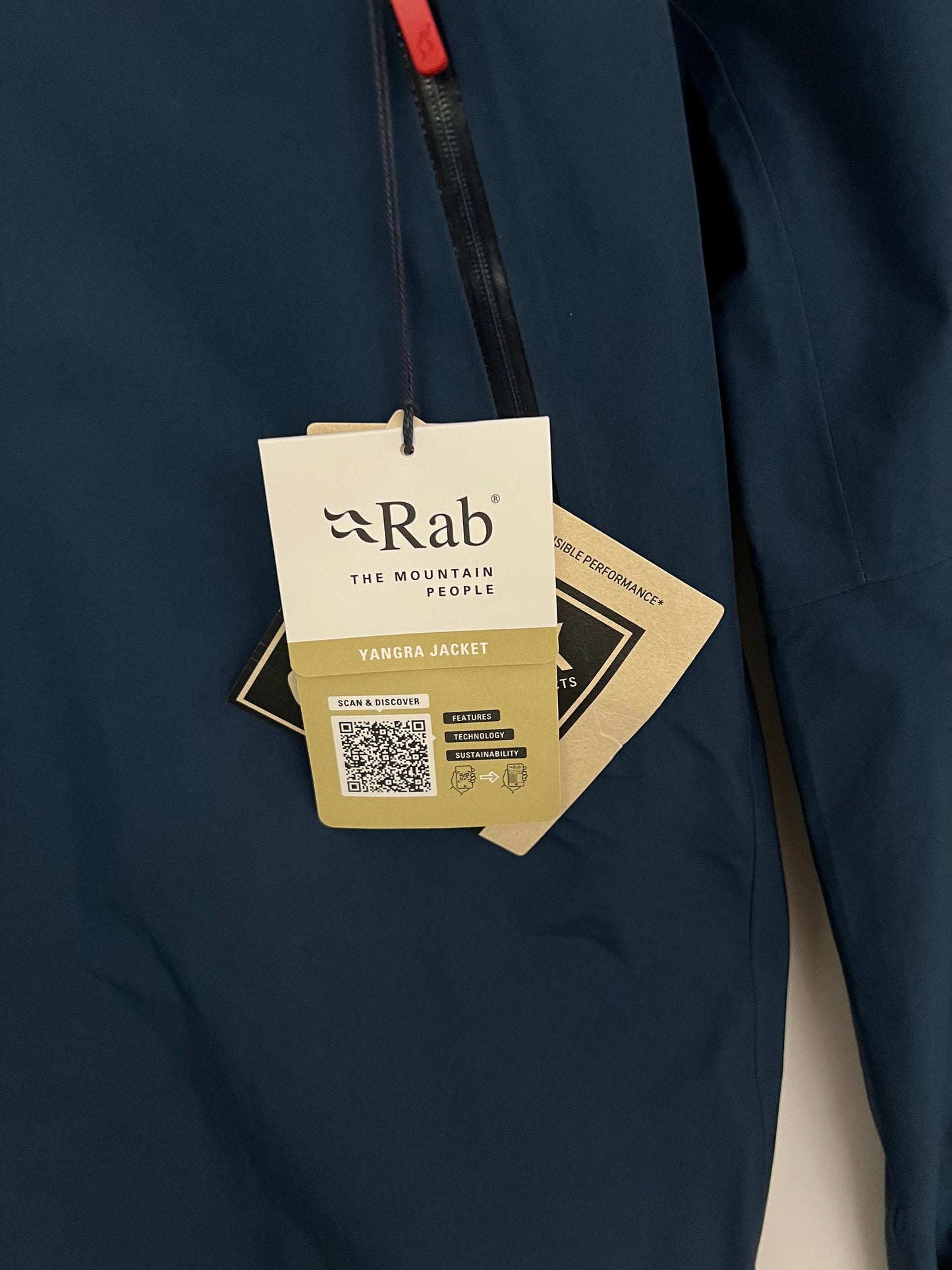 Rab Yangra GTX Jacket Tempest Blue / Tuscan Red Men’s L Gore-Tex