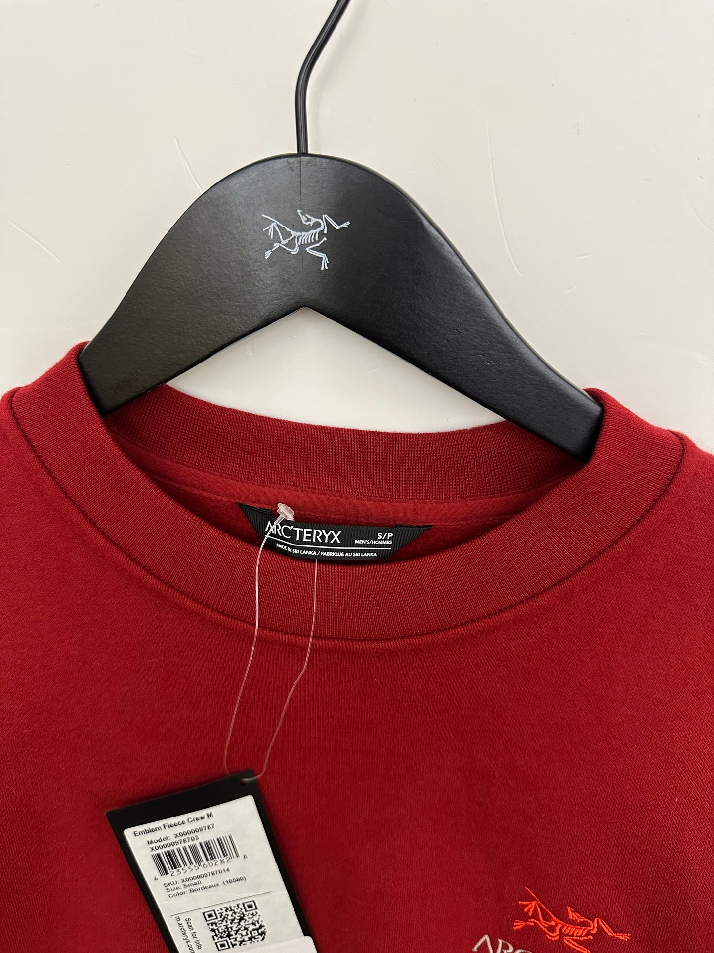 Arc’teryx Word Emblem Crew Neck Pullover Heritage Red Men’s S Small