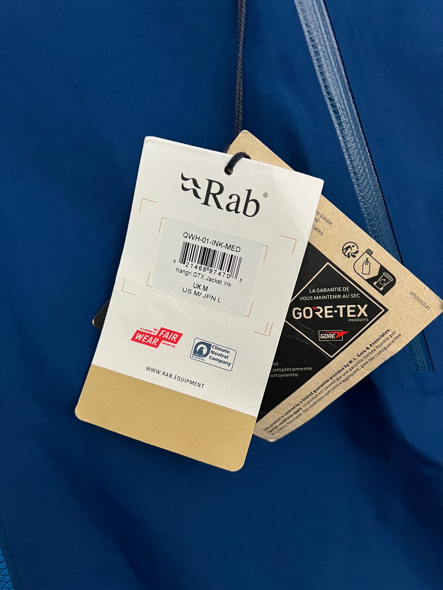 Rab Kangri GTX Jacket Ink Blue Men’s M Gore-Tex