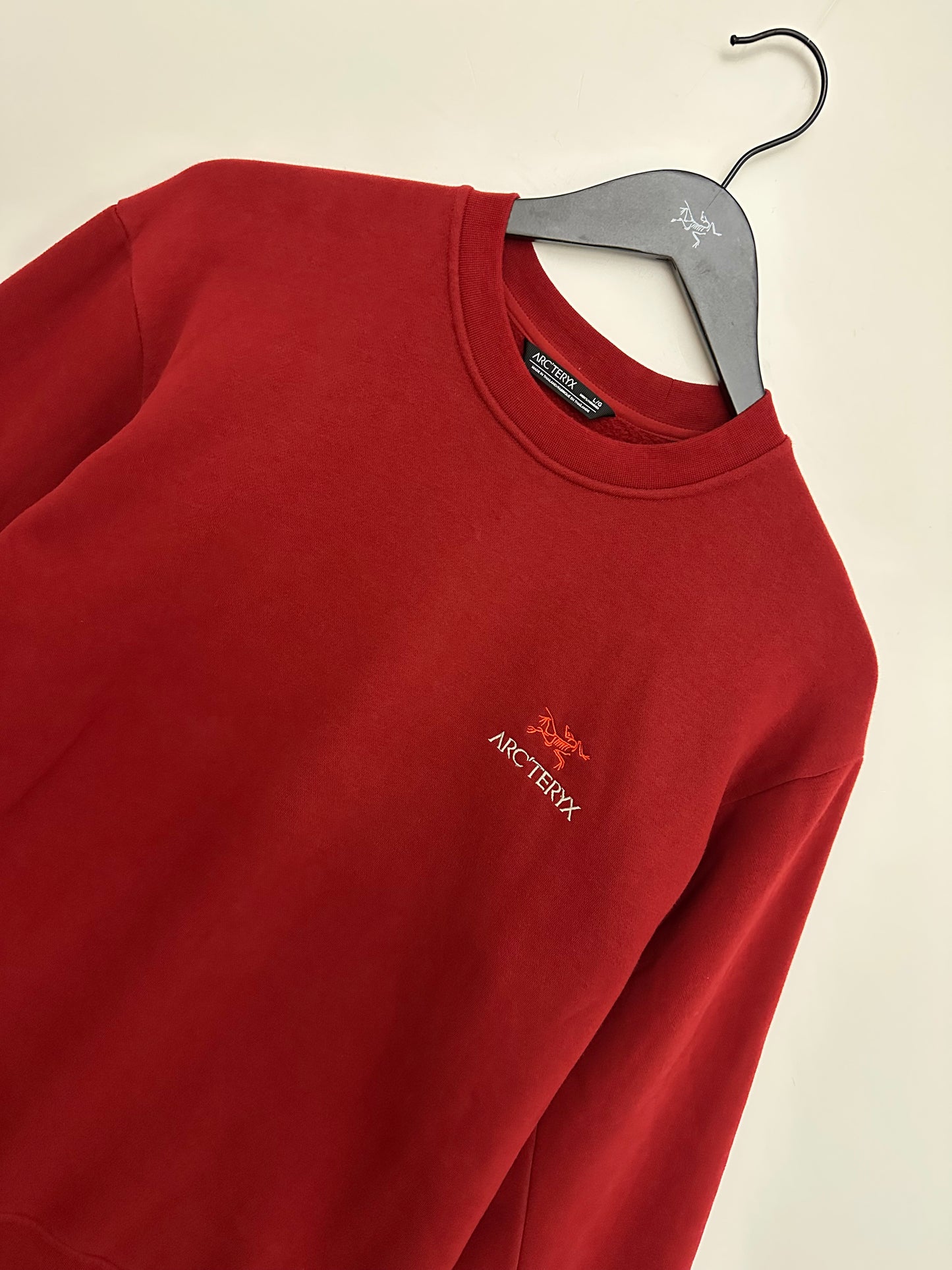 Arc’teryx Word Emblem Crew Neck Pullover Heritage Red Men’s L Large