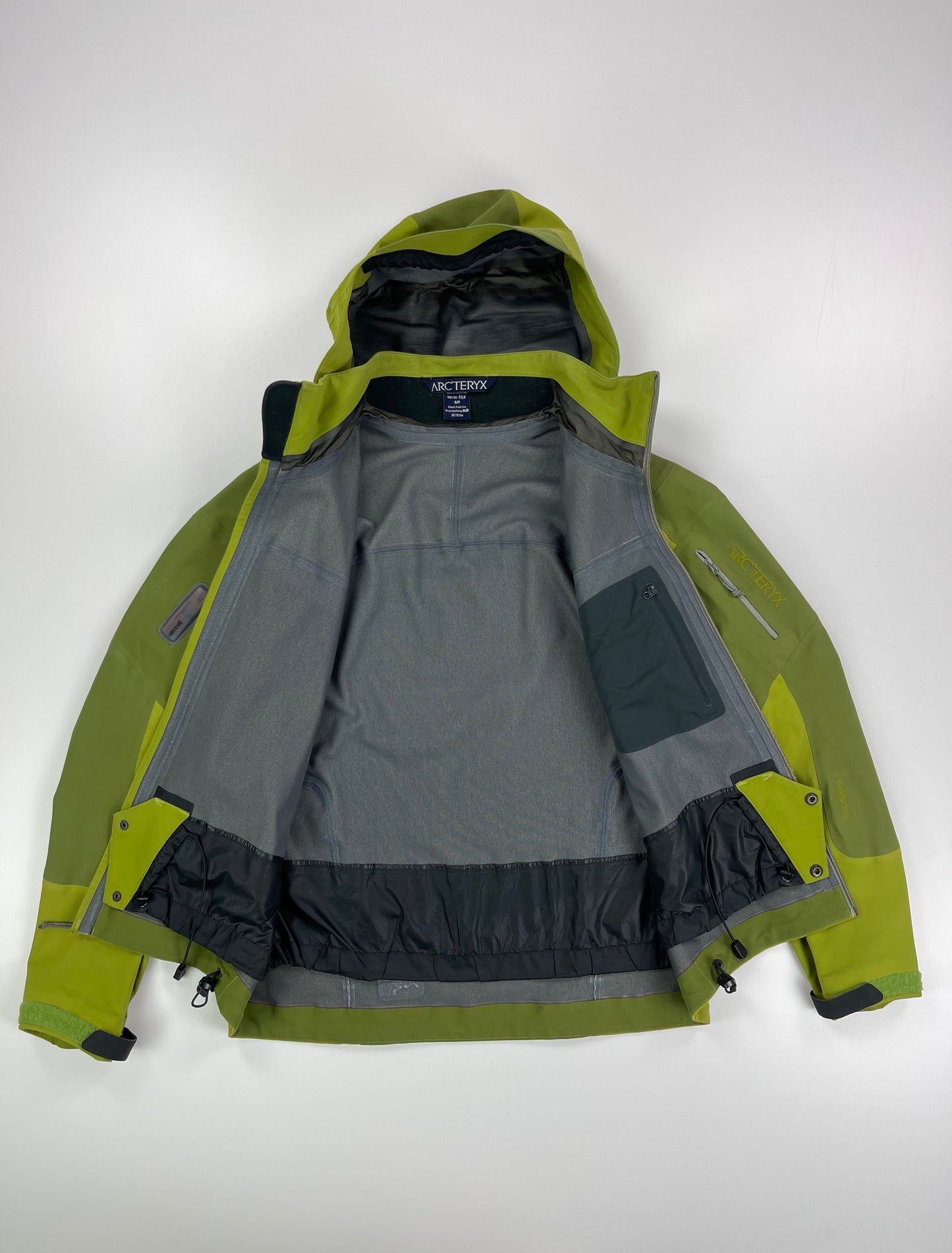 Arc’teryx Stingray Jacket Cricket Green Men’s S Small Gore-Tex RECCO