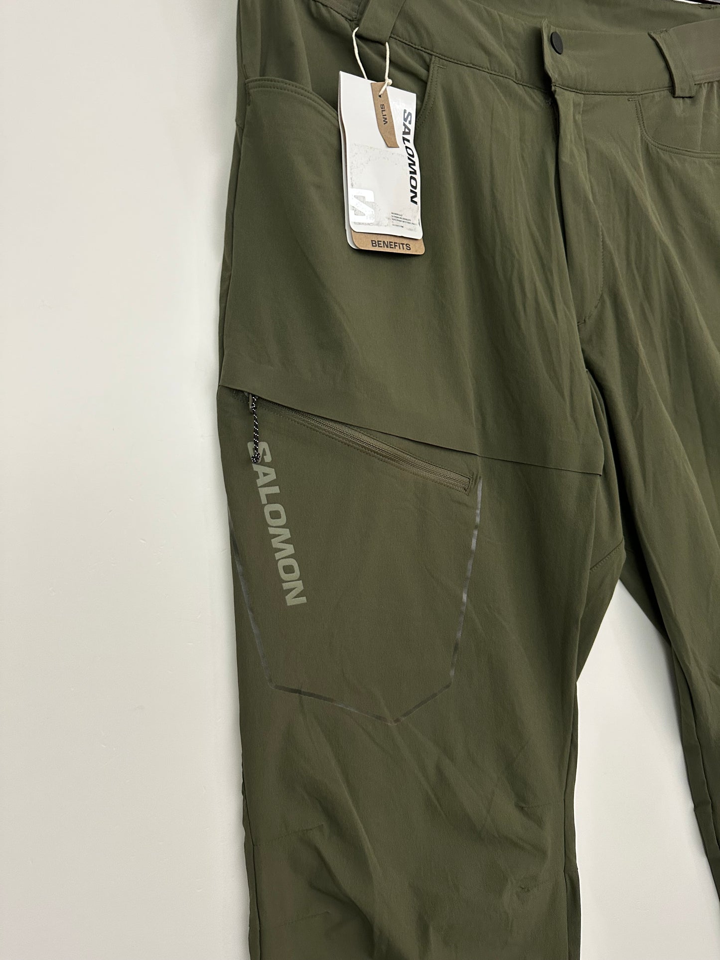 Salomon Men's Wayfarer Pants Size 38R Grape Leaf Green