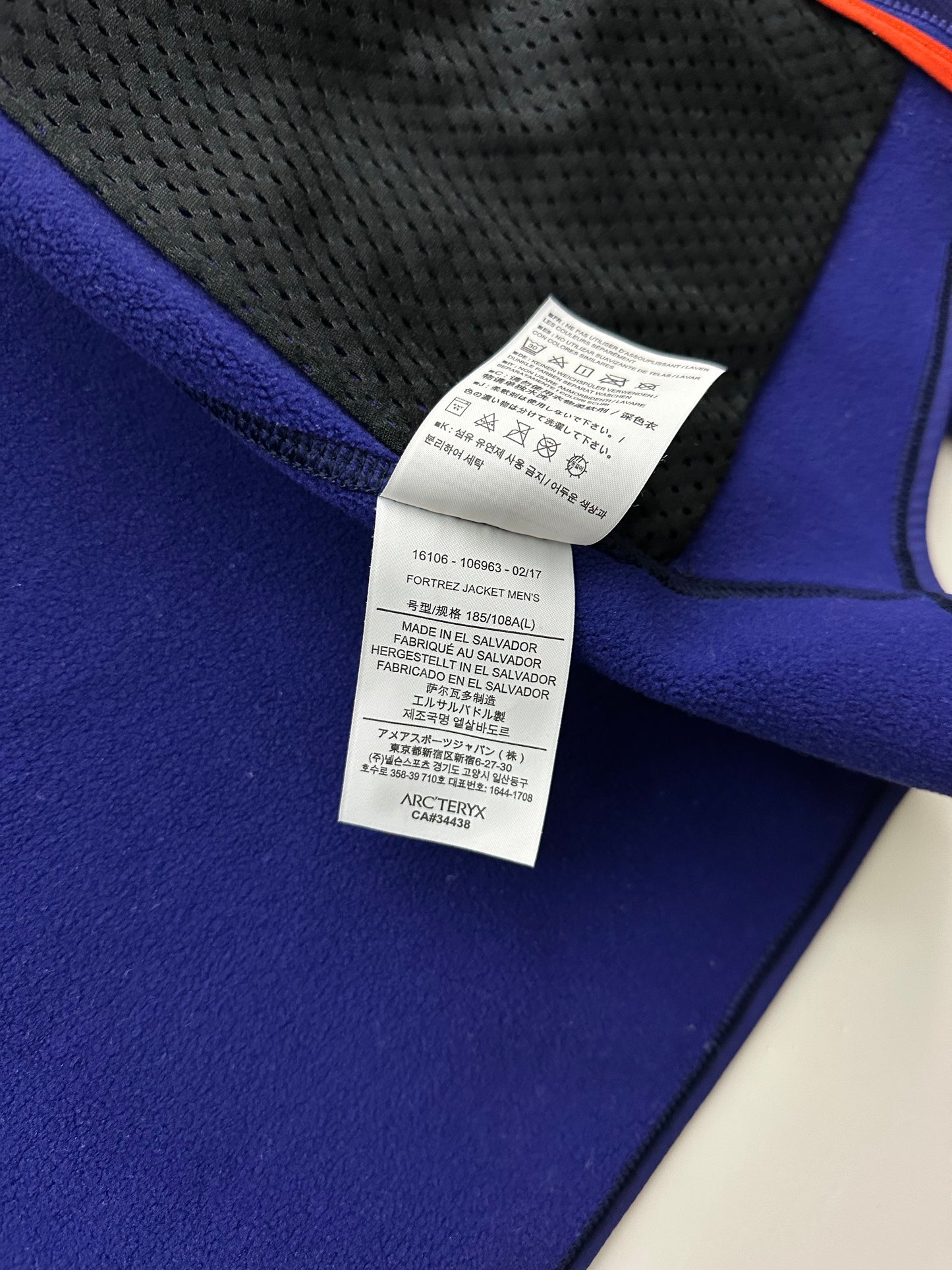 Arc’teryx Fortrez Jacket Blue Men’s L Large