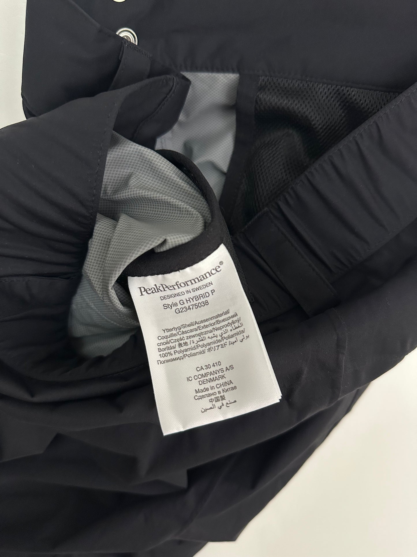 Peak Performance Men's G Hybrid Pants Size XL Black Waterproof