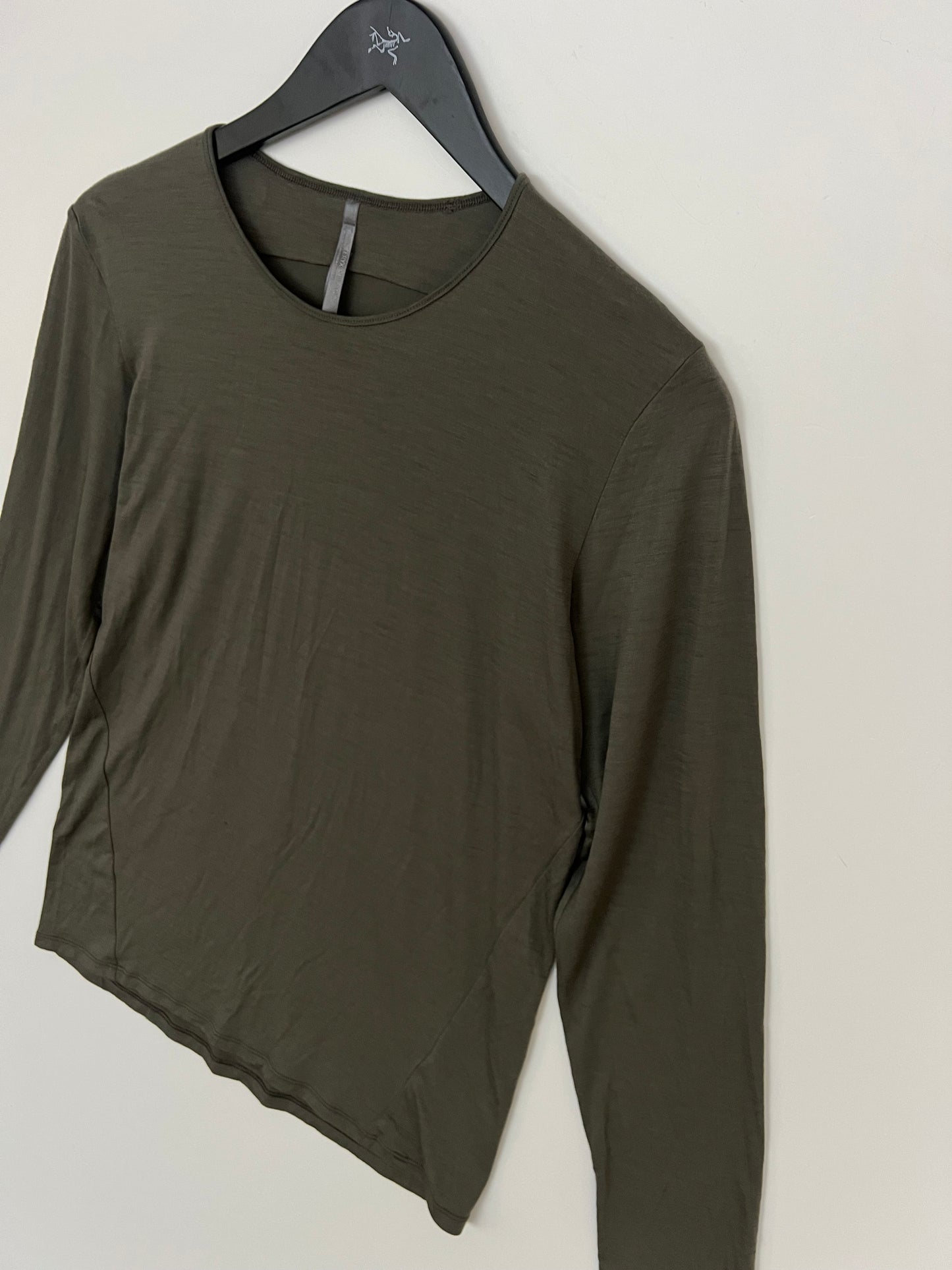 Arc’teryx Veilance Frame LS Tee Olive Green Men’s S Small Merino Wool
