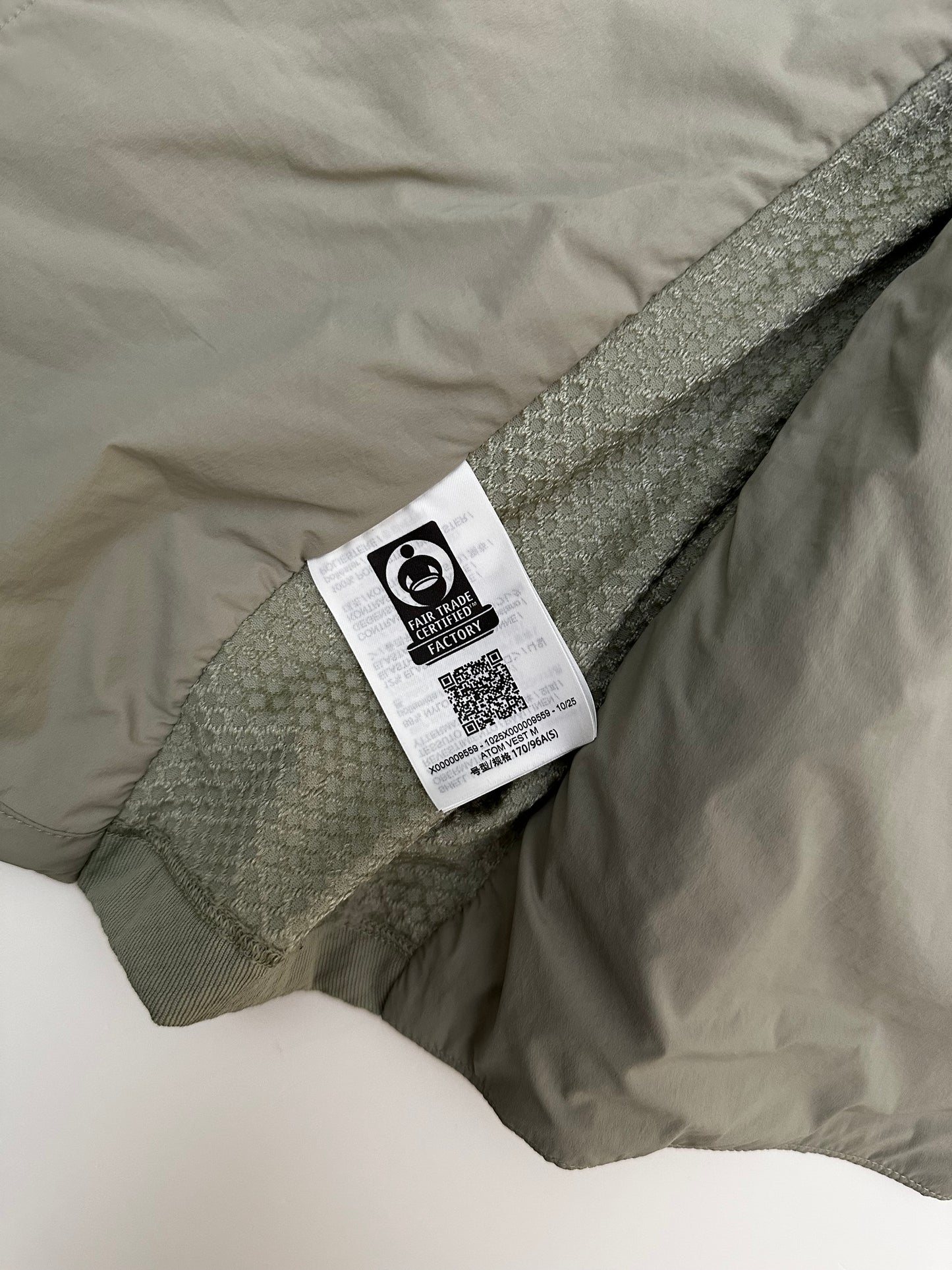 Arc’teryx Atom Vest Habitat Green Men’s S Small