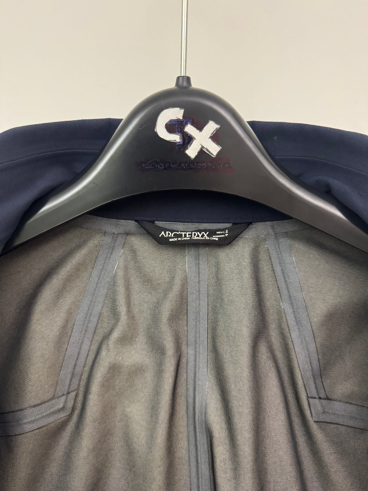 Arc'teryx Keppel Trench Coat Navy Blue Men's S Small Gore-Tex