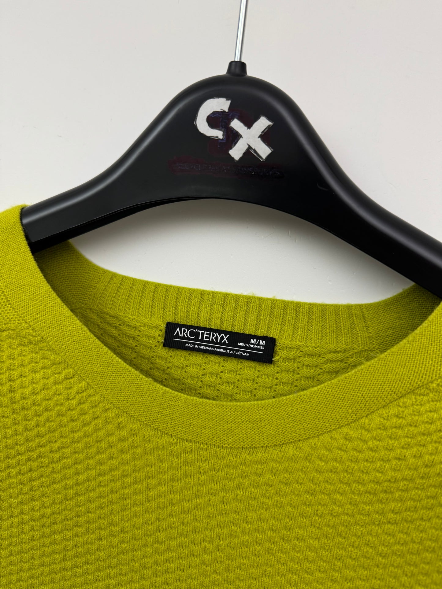 Arc'teryx Hallam Merino Wool Crew Men's M Medium Yellow