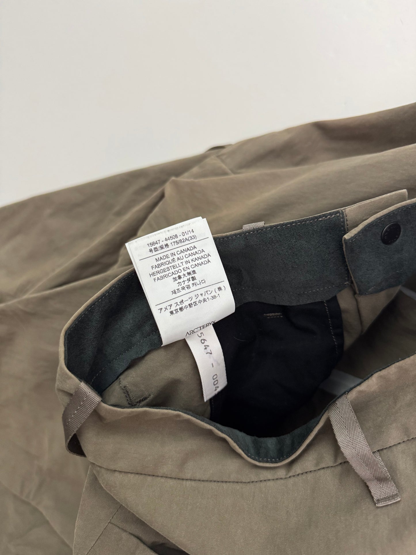 Arc'teryx Veilance Apparat Pant Green Men’s 33