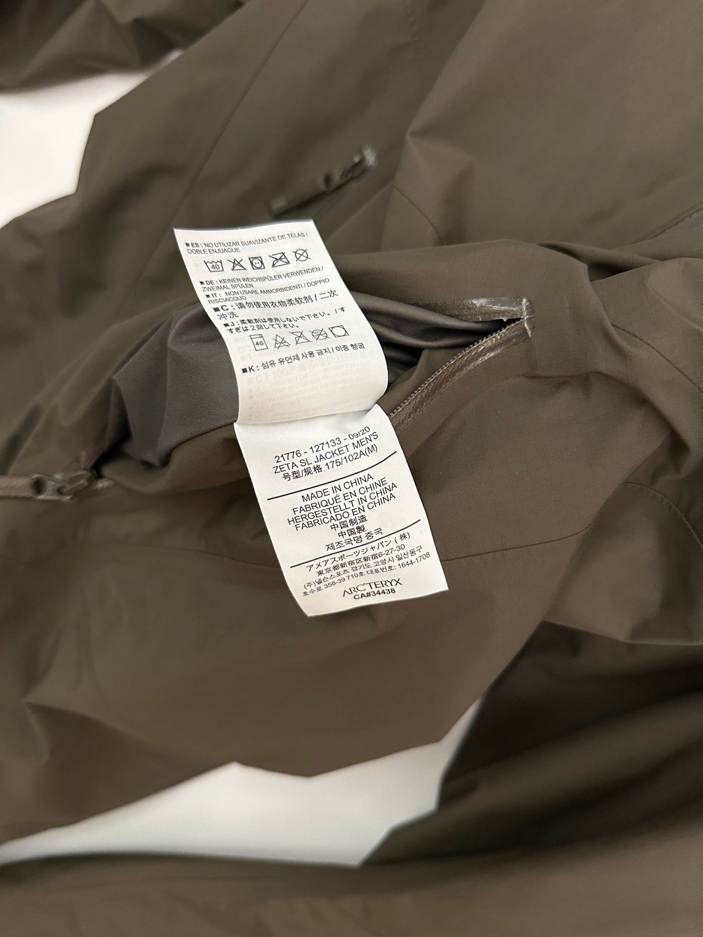Arc’teryx Zeta SL Jacket Dracaena Green Men’s M Medium Gore-Tex