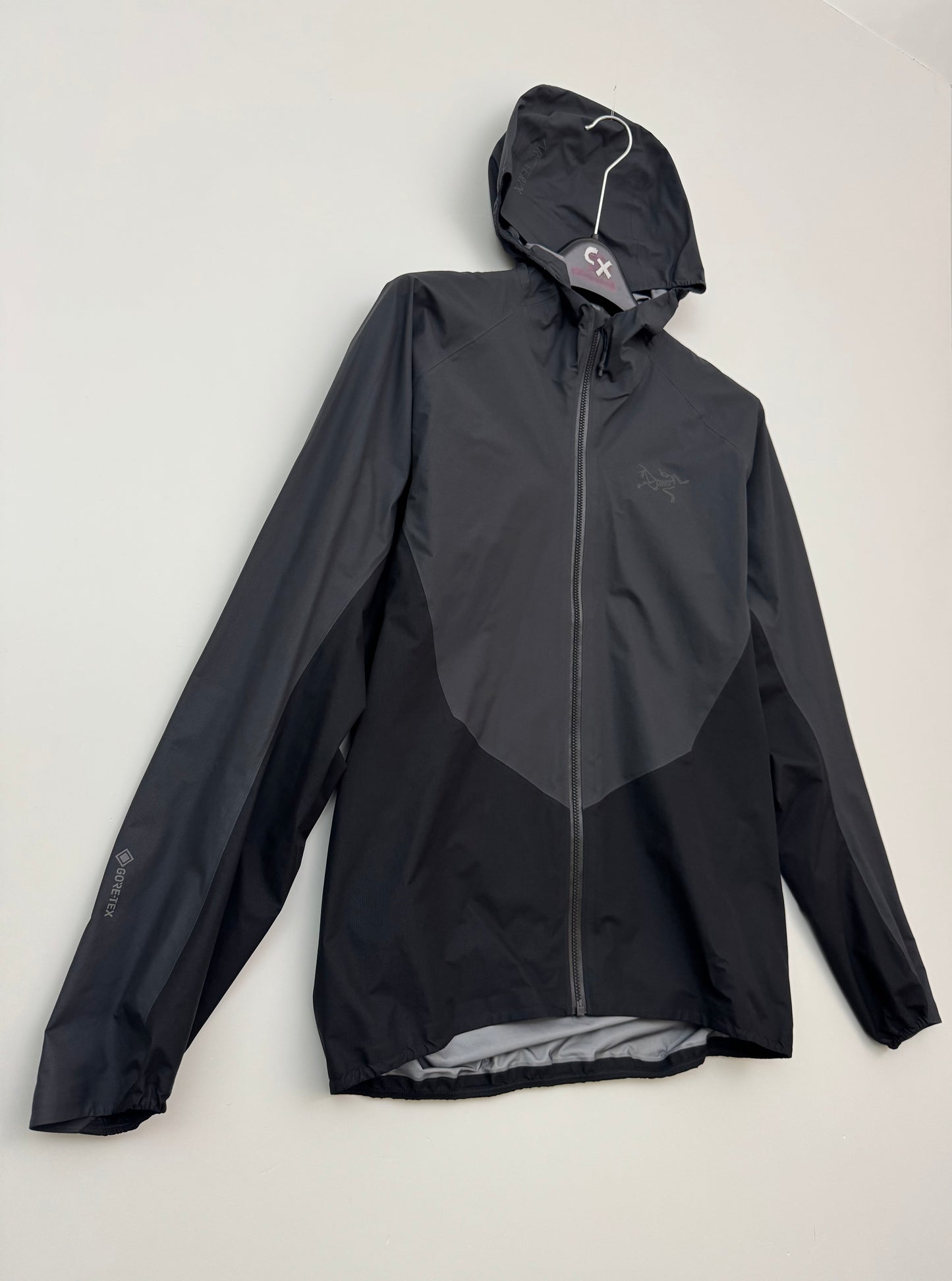 Arc'teryx Norvan Shell Jacket Black Grey Men's Small Gore-Tex RECCO