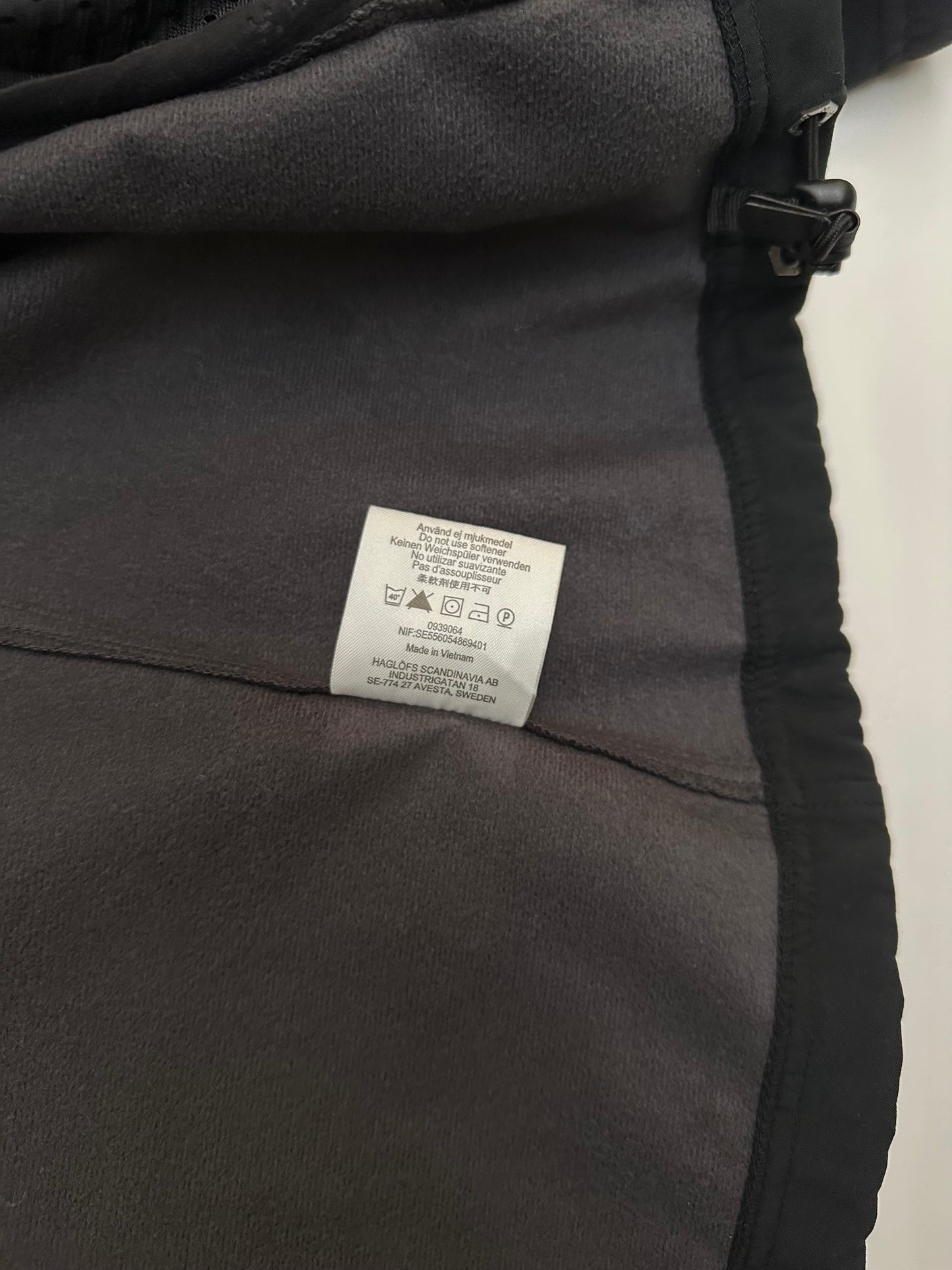 Haglöfs GORE-TEX Windstopper Softshell Jacket Black Full Zip Women’s XS