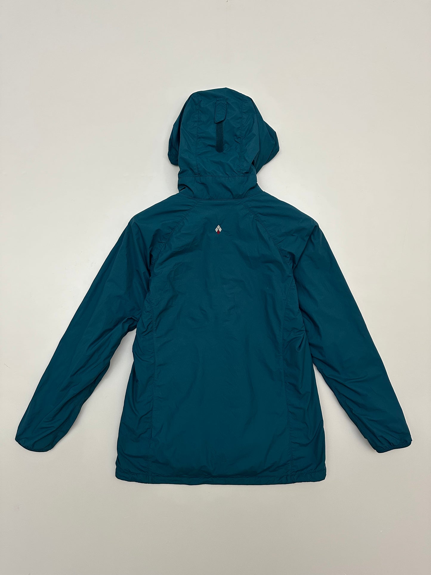 Montbell Light Shell Hooded Jacket Blue Packable Women's M Medium