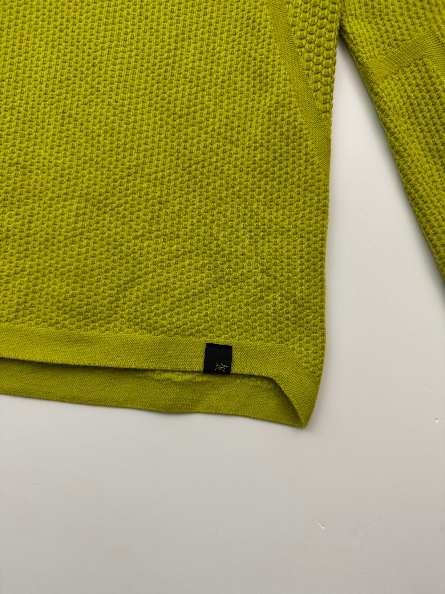 Arc'teryx Hallam Merino Wool Crew Men's M Medium Yellow