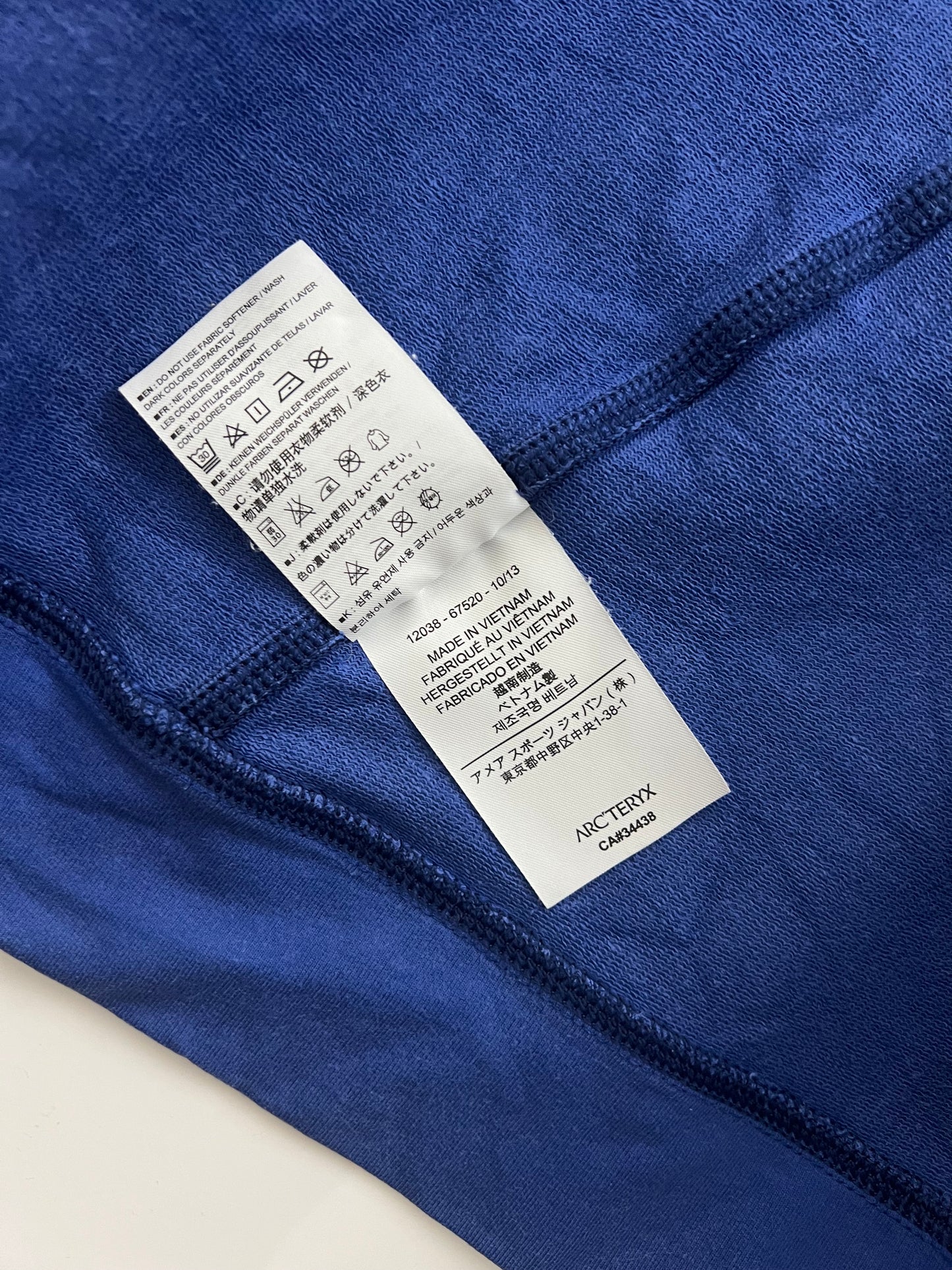 Arc'teryx Witness Full Zip Hoodie Men's XL Extra Large Twinleaf Blue
