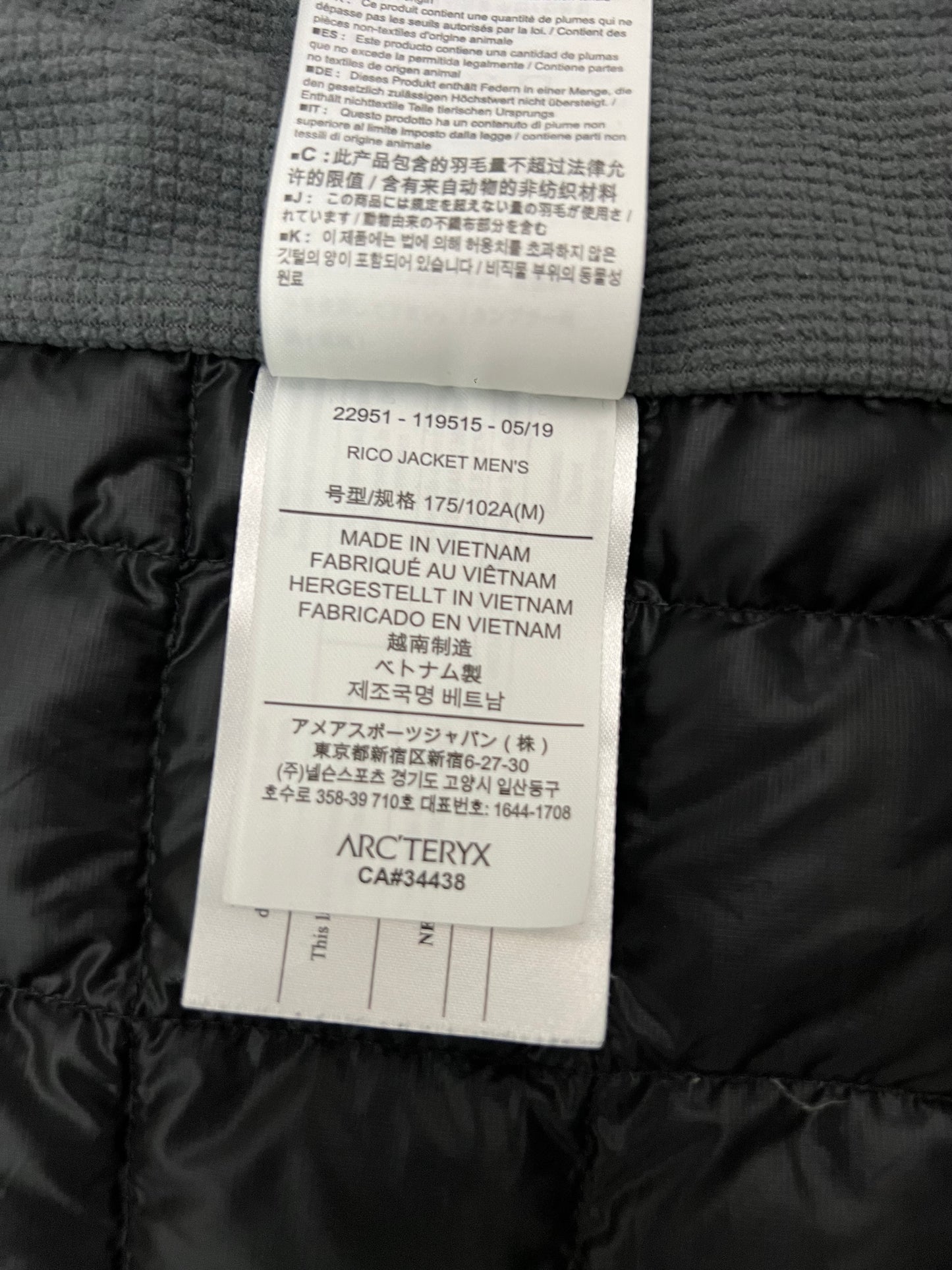 Arc’teryx Rico Jacket Black Men’s M Medium