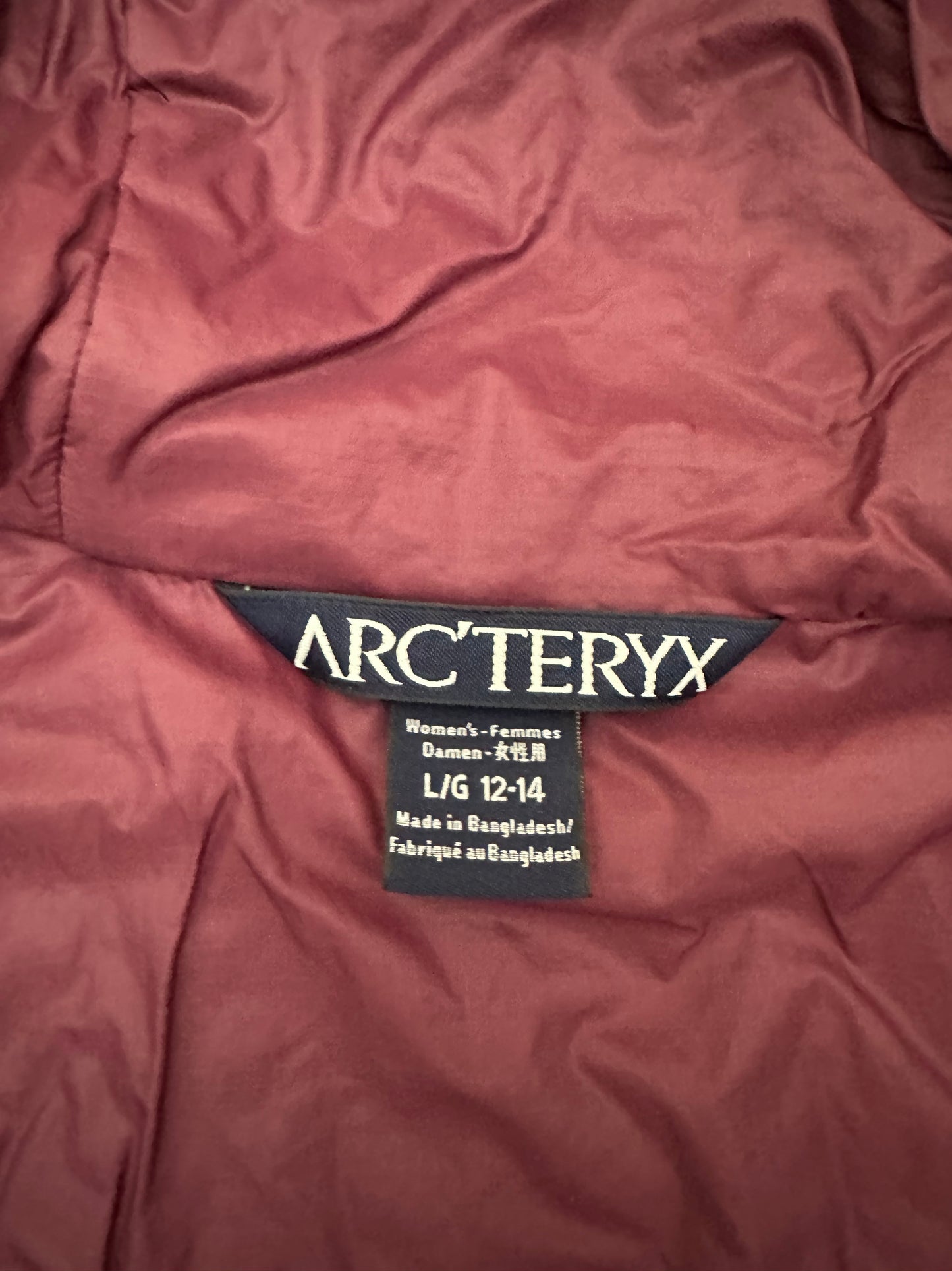 Arc’teryx Atom LT Hoody Pink Women’s L Large