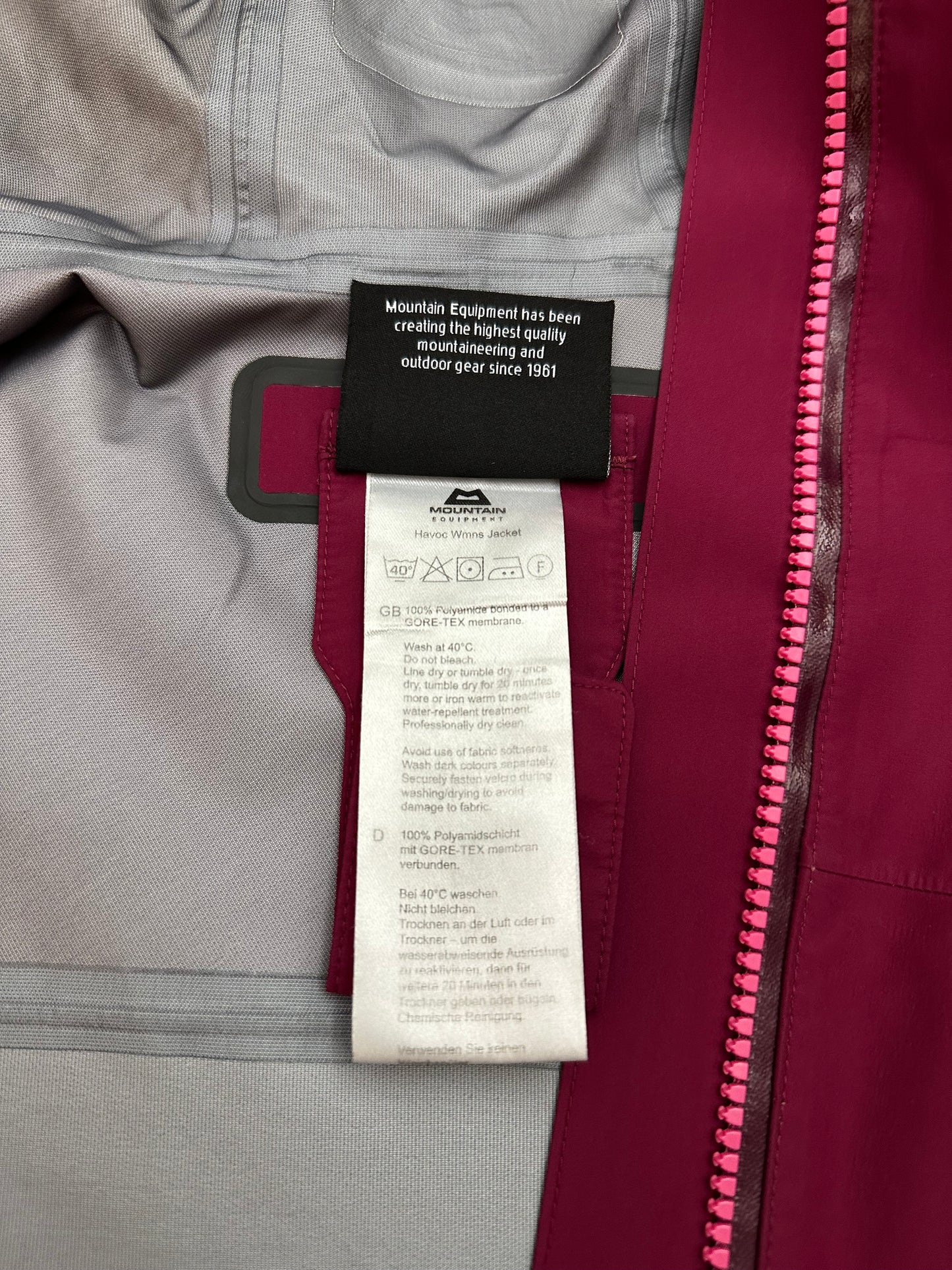 Mountain Equipment Havoc GORE-TEX C-Knit Waterproof Jacket Crimson Red Size M