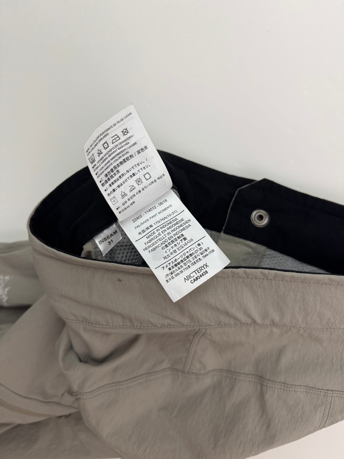 Arc'teryx Palisade Pant Grey Women's Large