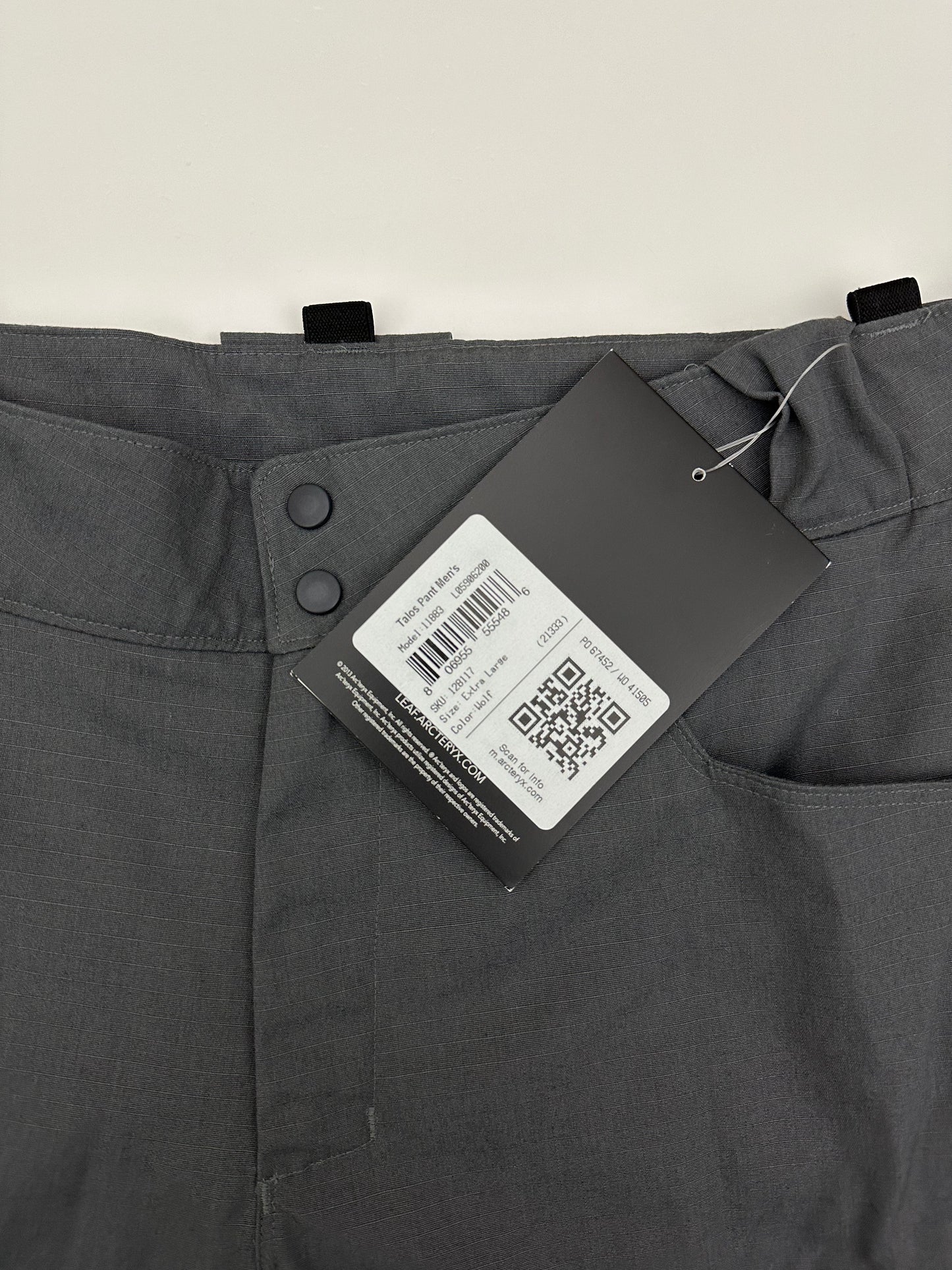 Arc’teryx LEAF Talos Pant Wolf Grey Men’s XL Extra Large