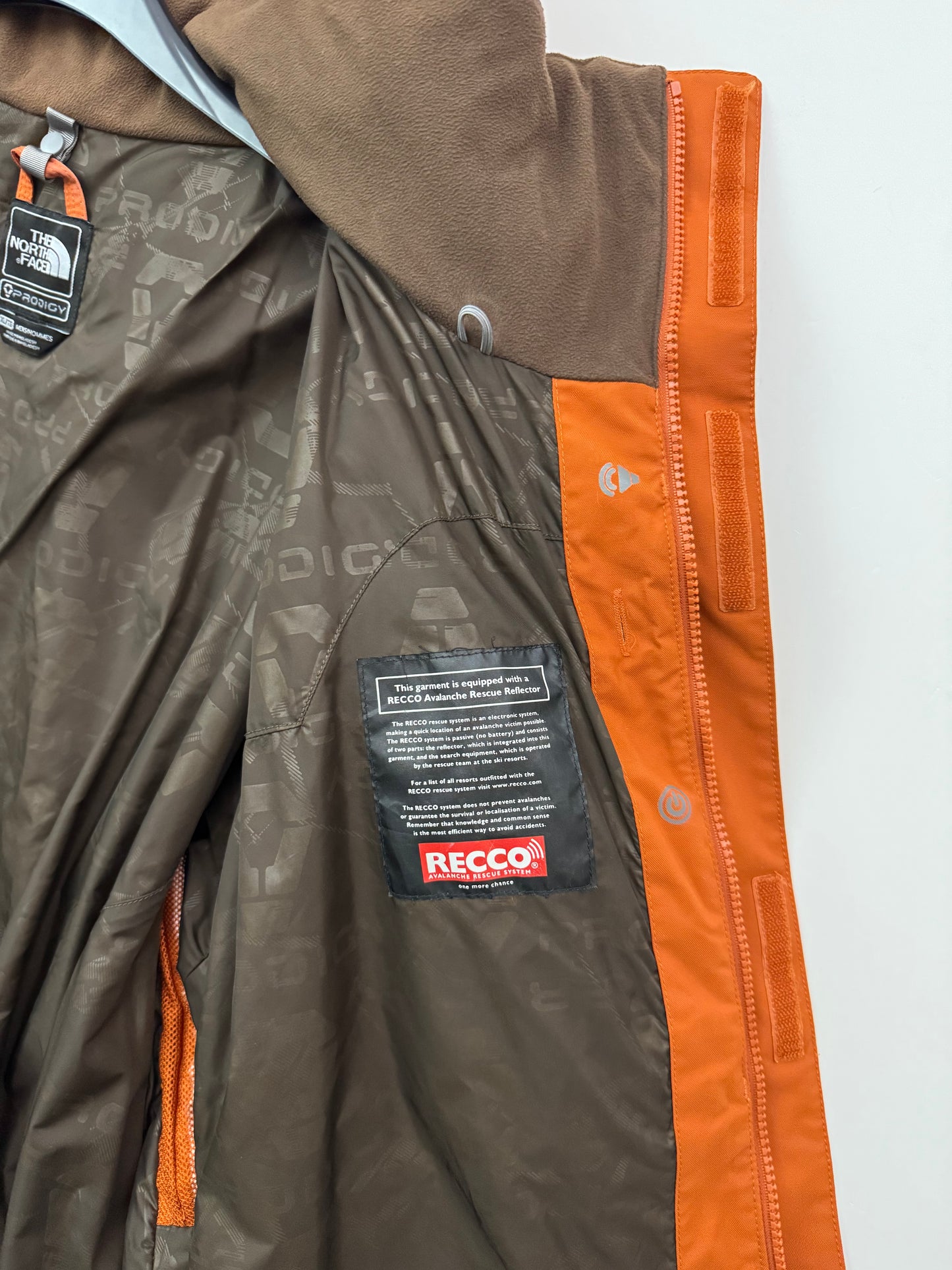The North Face Prodigy Jacket Men's XL Extra Large Orange HyVent RECCO