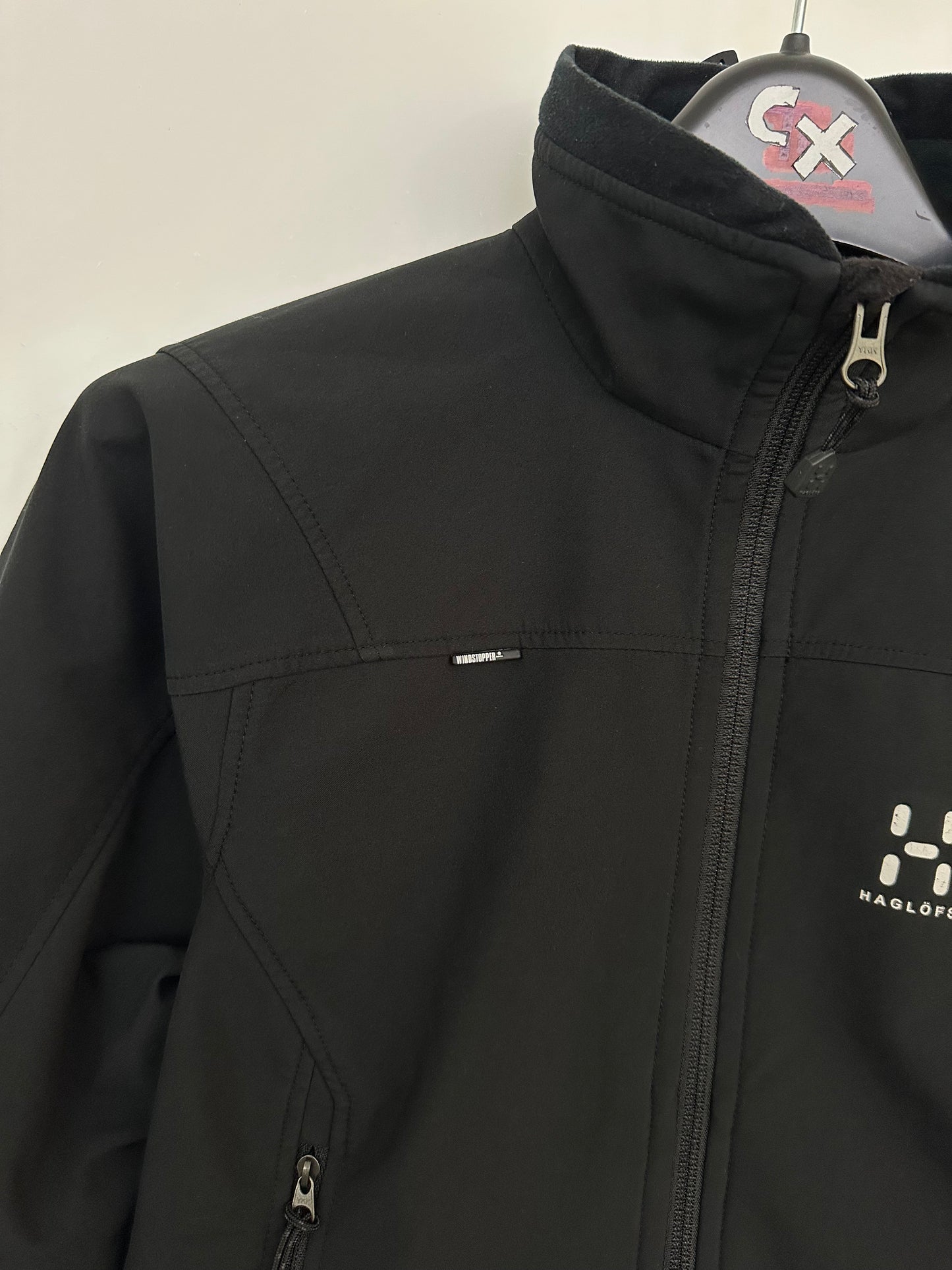Haglöfs GORE-TEX Windstopper Softshell Jacket Black Full Zip Women’s XS