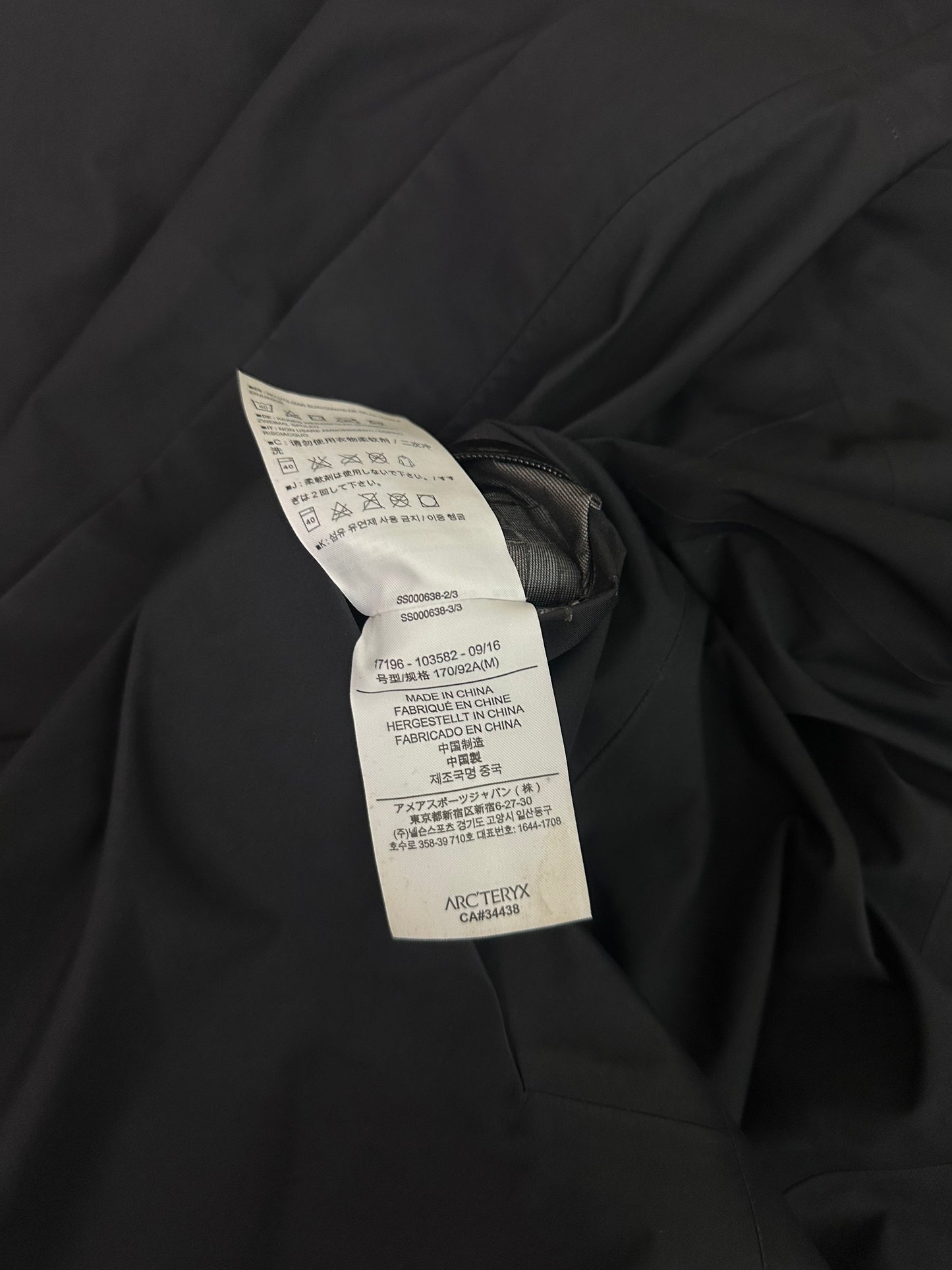 Arc’teryx Codetta Coat Black Women’s M Medium Gore-Tex